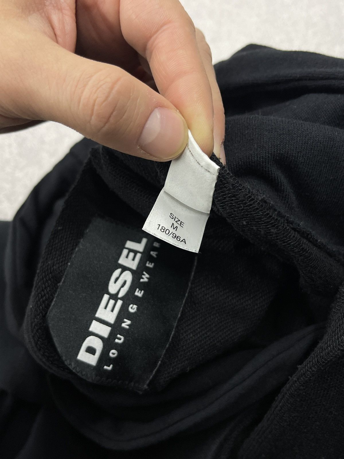 Diesel Mens Diesel UMLT Brandon Felpa Hoodie Black Big Logo Size M Size US M / EU 48-50 / 2 - 11 Thumbnail