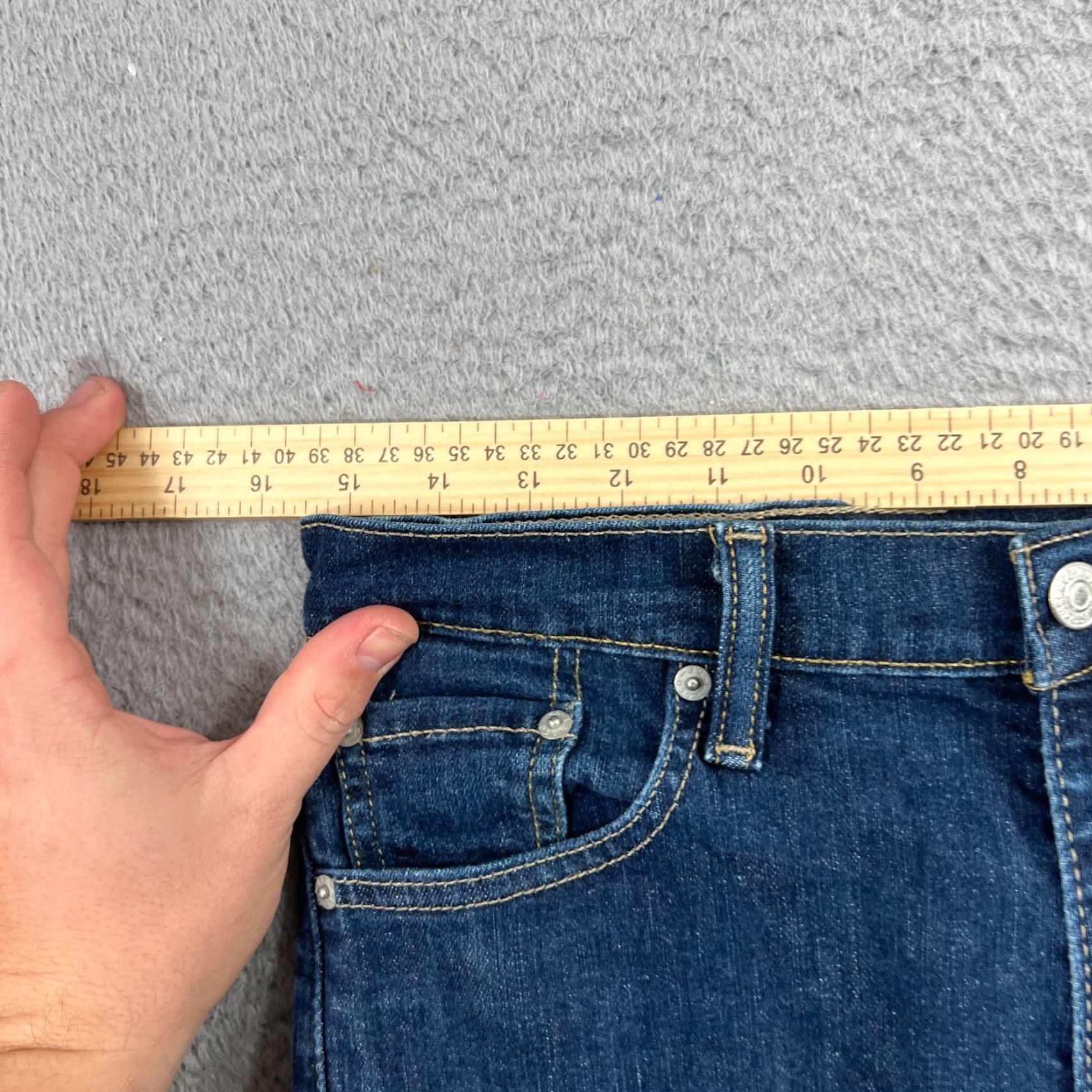 Levi's Levi's Jeans 513 Slim Straight 30x30 Mens Blue Wash Denim 5-Pocket Design Vintage No Size US 30 / EU 46 - 5 Thumbnail