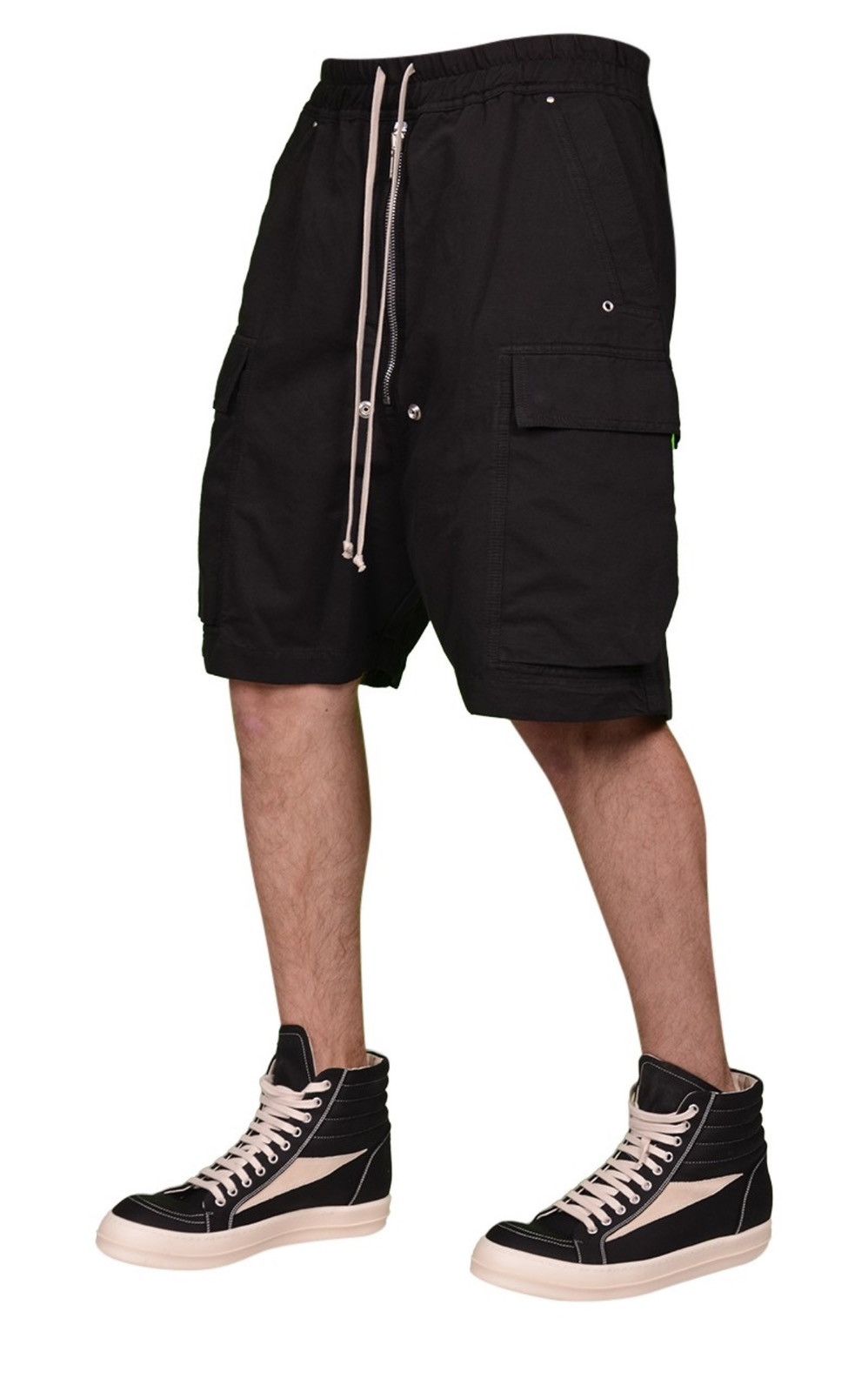 Rick Owens Drkshdw Rick Owens Drkshdw Cargobela Cotton Bermuda Shorts Size US 38 / EU 54 - 3 Thumbnail