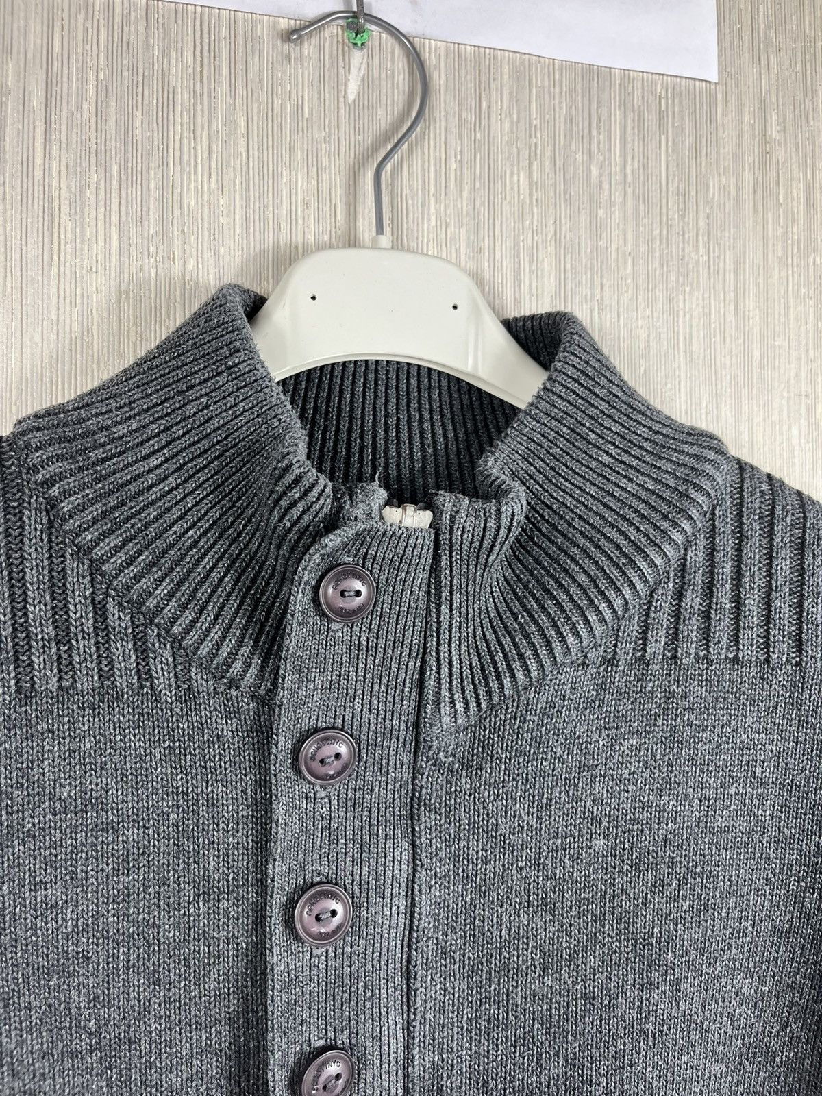 Schott × Vintage Vintage Schott NYC zip knitted sweater button up knit hoodie Size US XL / EU 56 / 4 - 8 Thumbnail