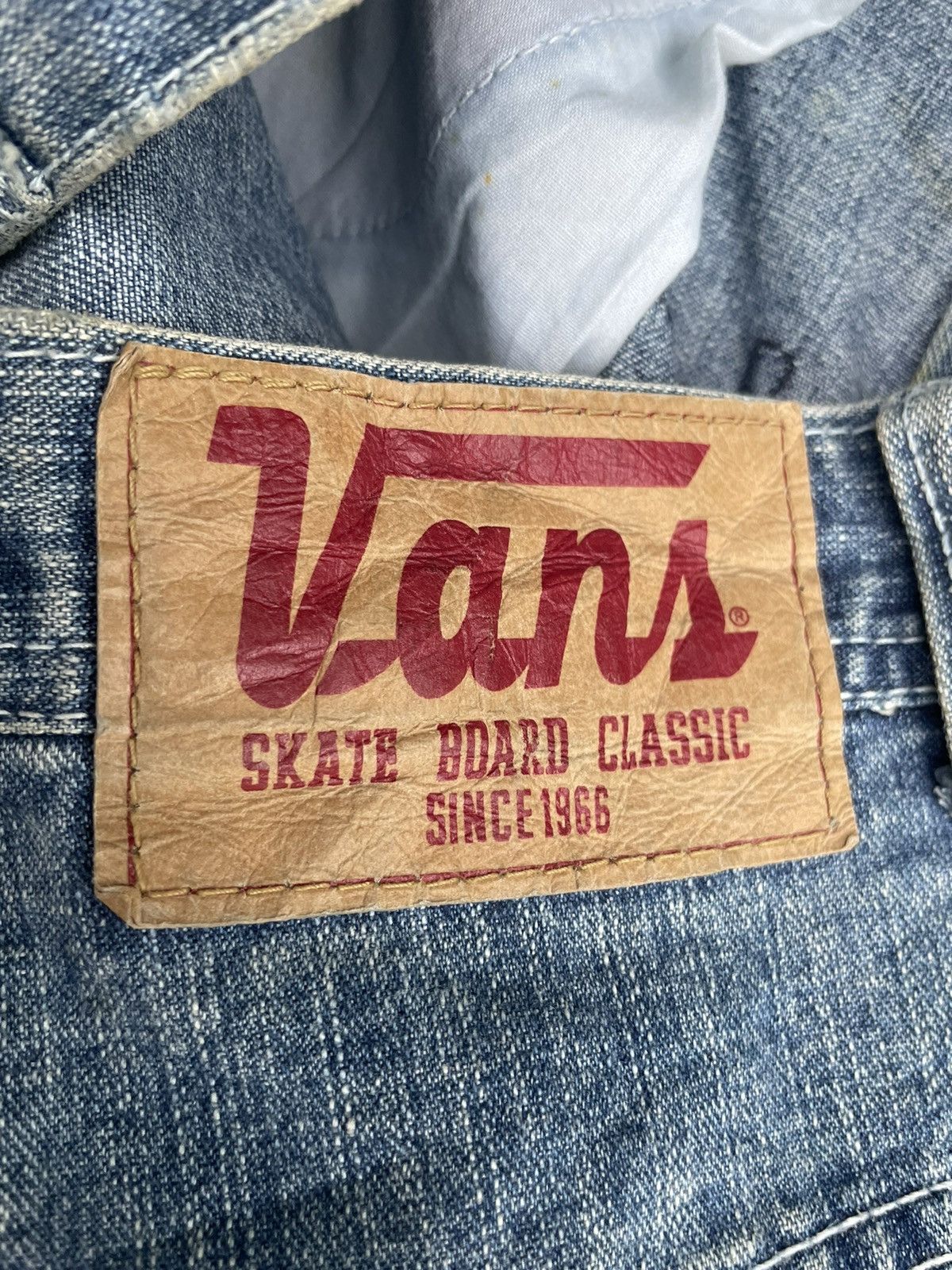 Vans Vans Custom Distresed Denim Size US 31 - 11 Thumbnail
