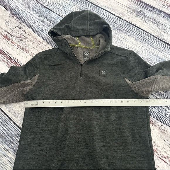Other VORTEX Green/Gray Hooded 1/4 Zip Pullover Sweatshirt Size US M / EU 48-50 / 2 - 9 Thumbnail