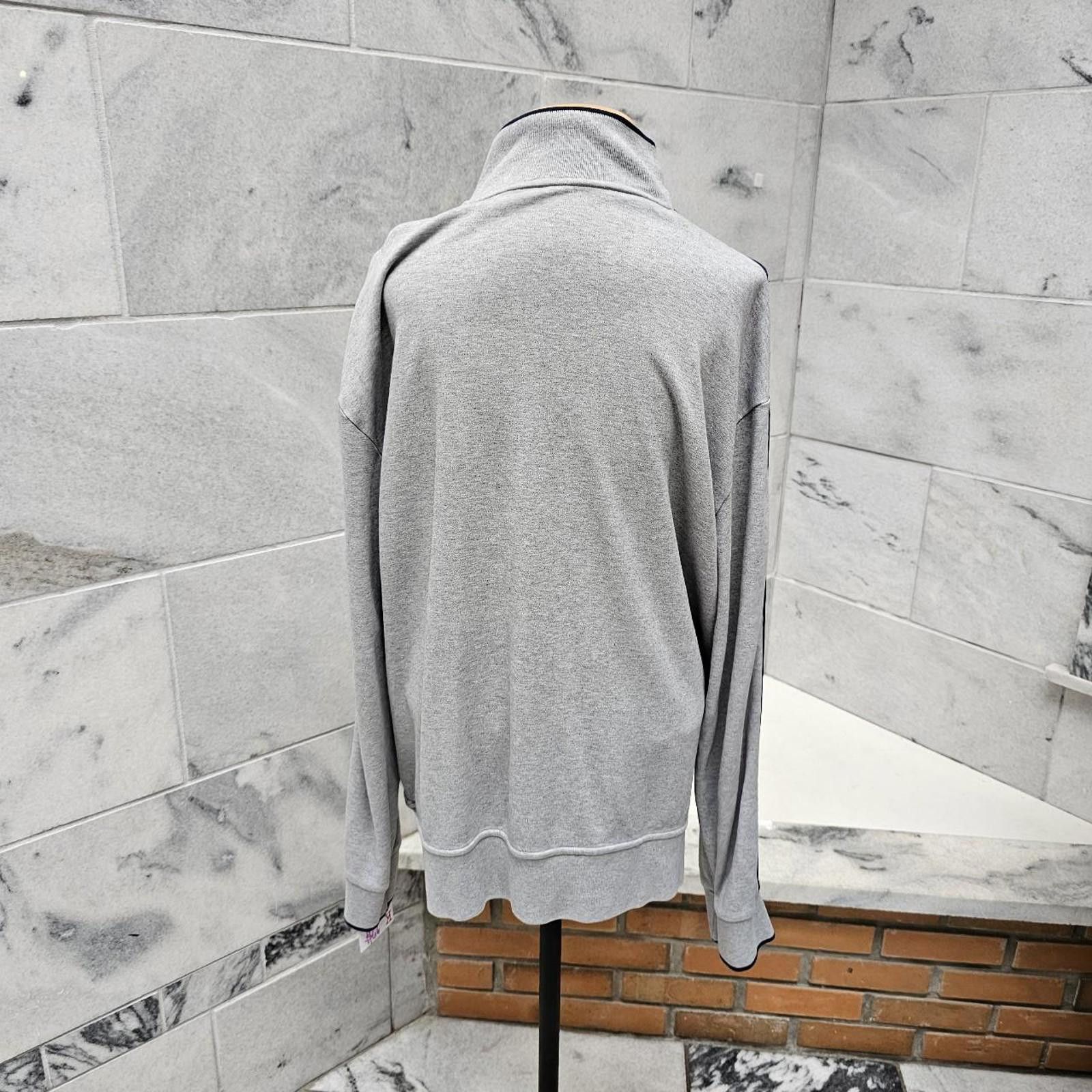 Designer Polo Ralph Lauren Big & Tall Men's Grey Zip Up Jacket Size US XL / EU 56 / 4 - 5 Thumbnail