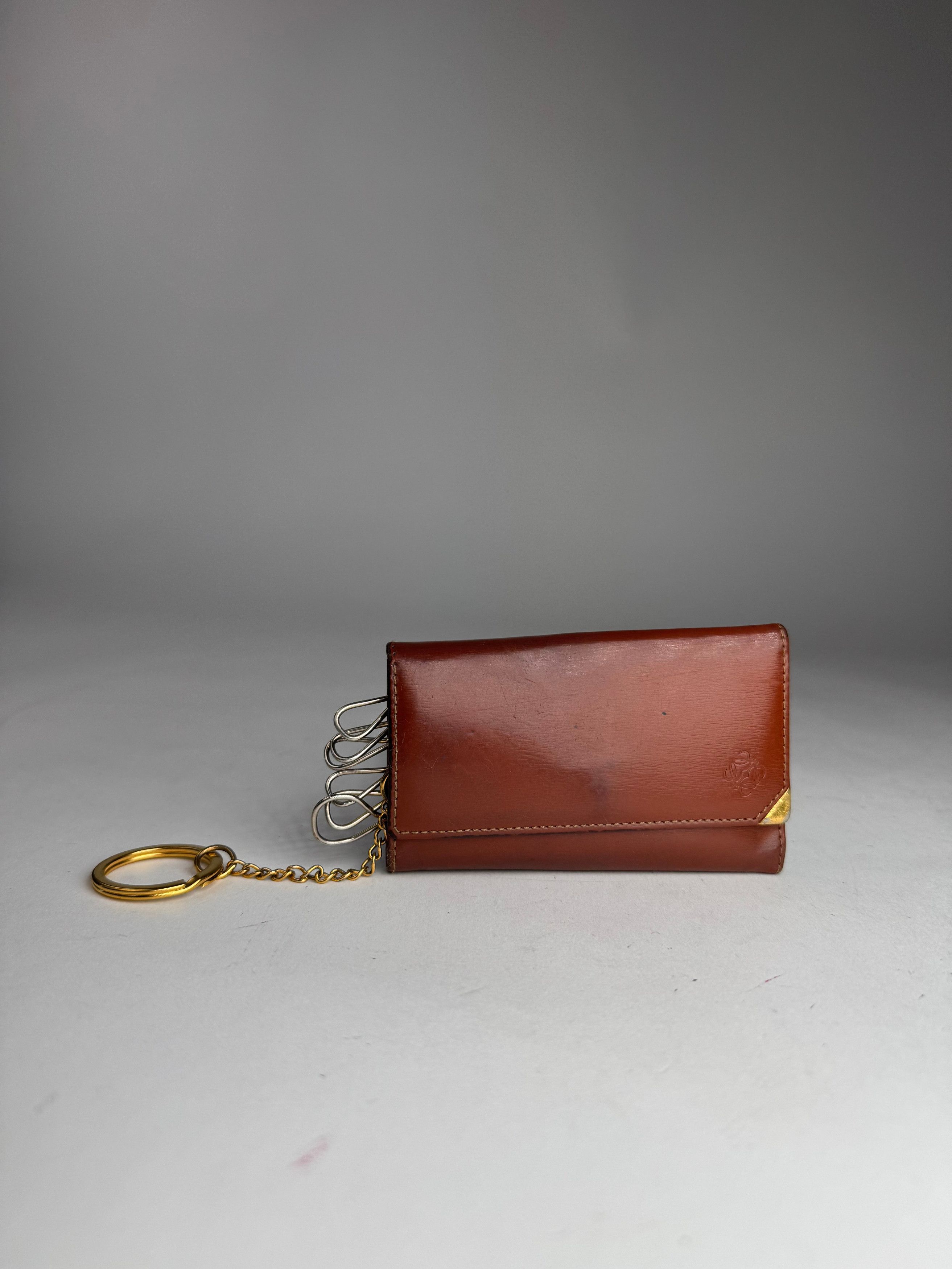 Loewe Vintage Madrid Leather Key Holder Brown Size ONE SIZE - 1 Thumbnail