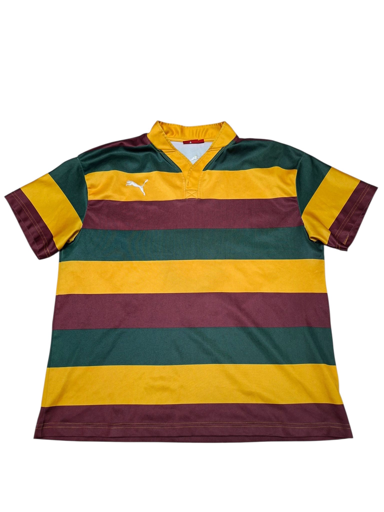 Puma PUMA VINTAGE STRIPED SOCCER RUGBY JERSEY TEE Size US XL / EU 56 / 4 - 1 Thumbnail
