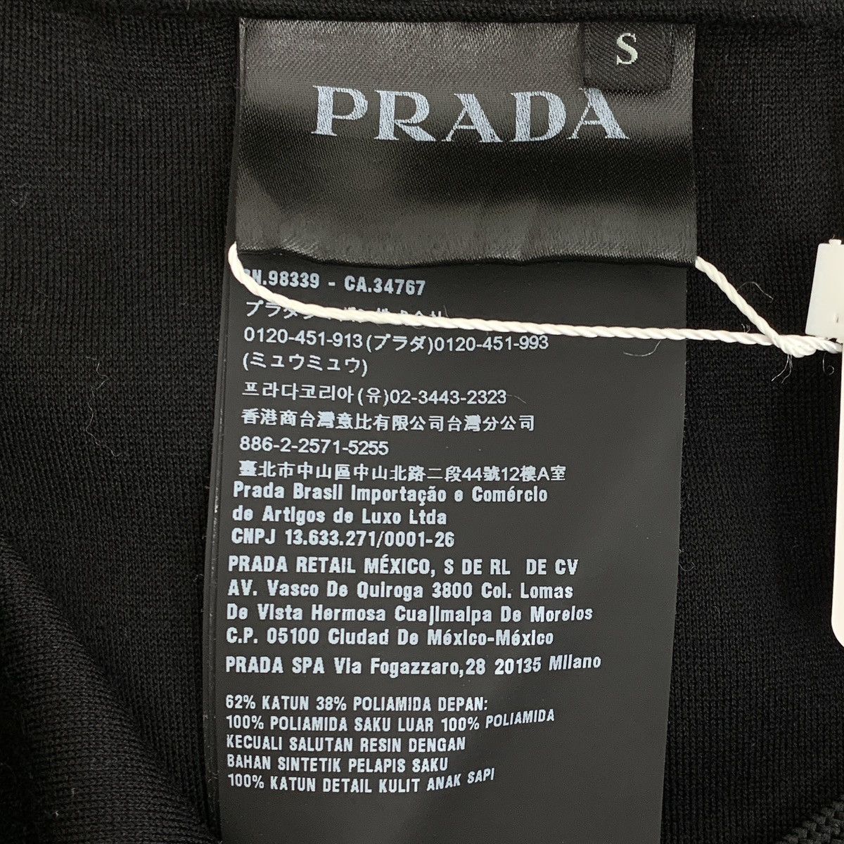 Prada Prada Black Triangle Logo Cotton Casual Pants K26WX Size US 32 / EU 48 - 7 Thumbnail