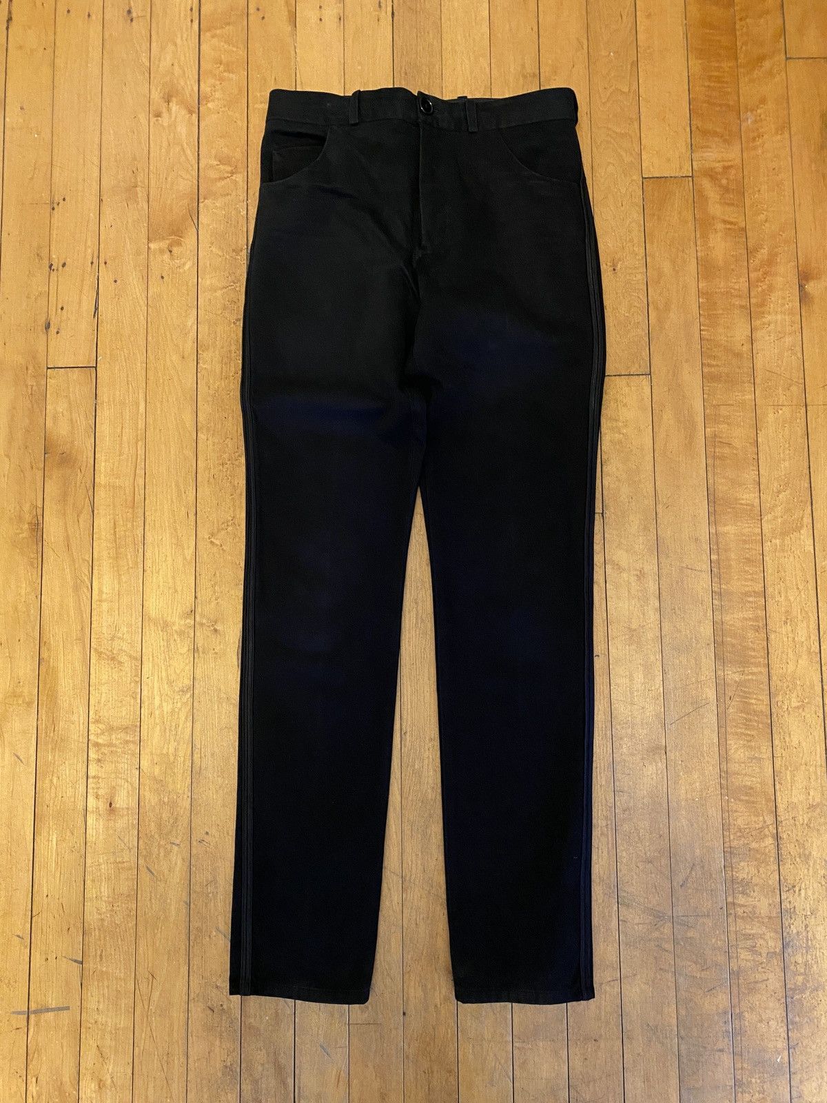 Raf Simons Raf Simons AW99 Black Tuxedo Jeans Size US 28 / EU 44 - 1 Thumbnail