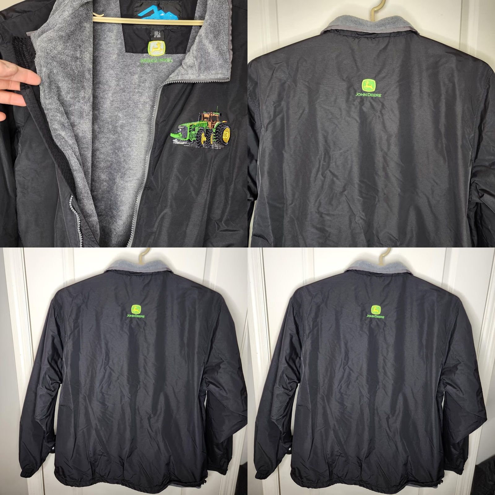 John Deere John Deere Jacket 3XL Black Mens Polyester Fleece Lined Zip Outdoor Tractor Size US XXL / EU 58 / 5 - 8 Thumbnail