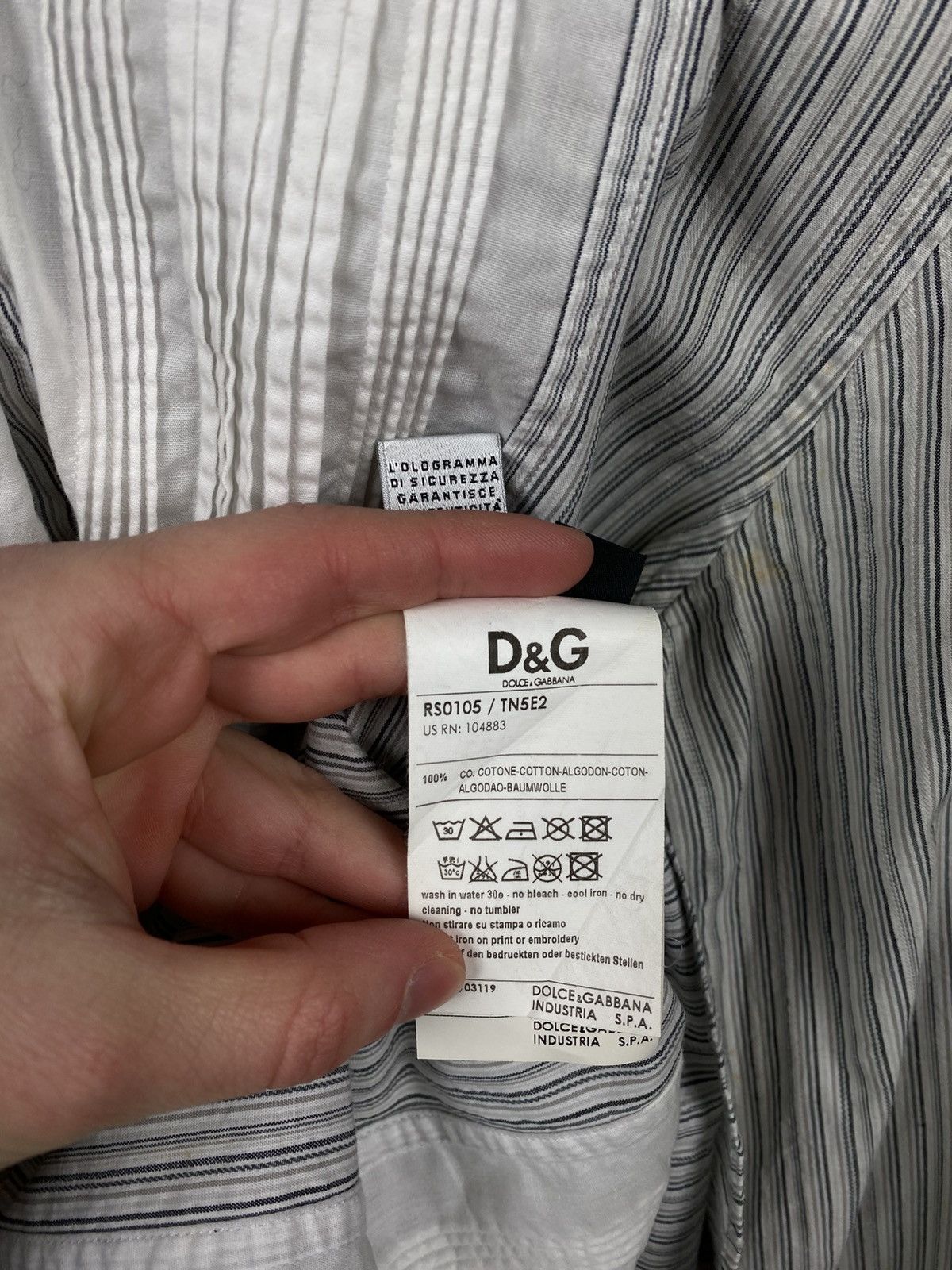 Dolce & Gabbana 🍇Vintage 90s Shirt Button Up Dolce & Gabbanas Striped Tee🍇 Size US M / EU 48-50 / 2 - 20 Thumbnail