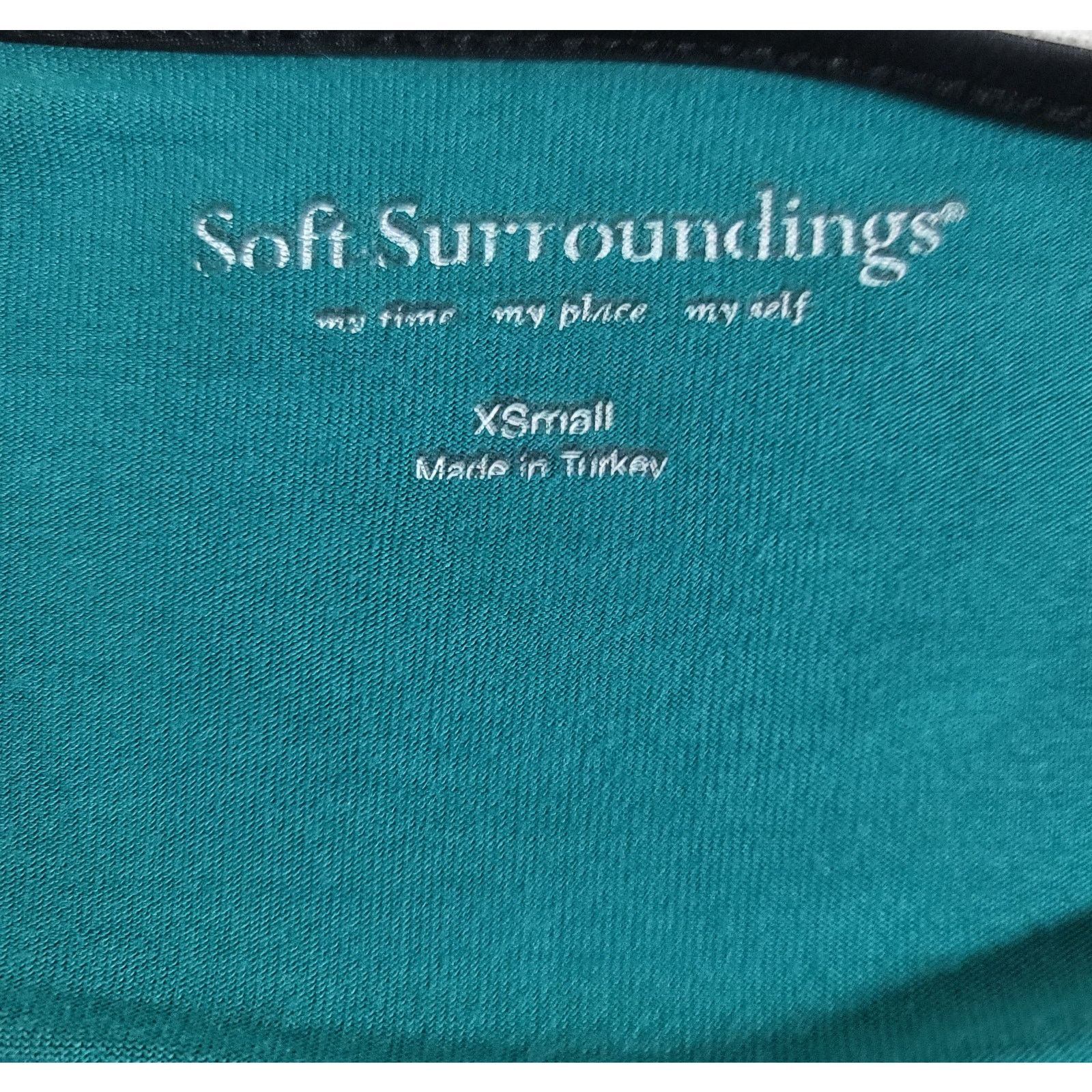 Other Soft Surroundings Green Black Lace Bodice With Crochet XS Size XS / US 0-2 / IT 36-38 - 4 Thumbnail
