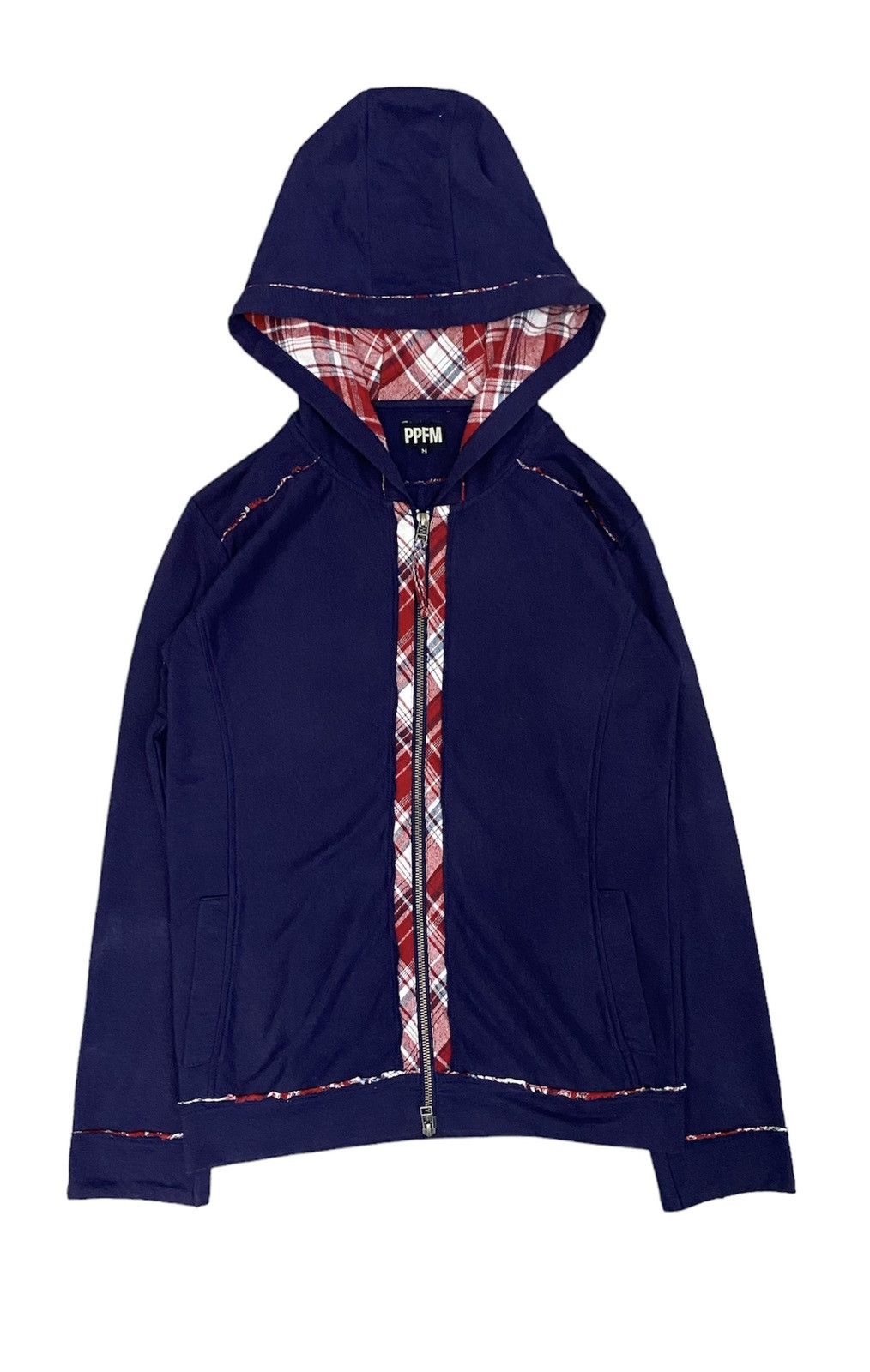 PPFM PPFM Native check trim hoodie Size US S / EU 44-46 / 1 - 1 Thumbnail
