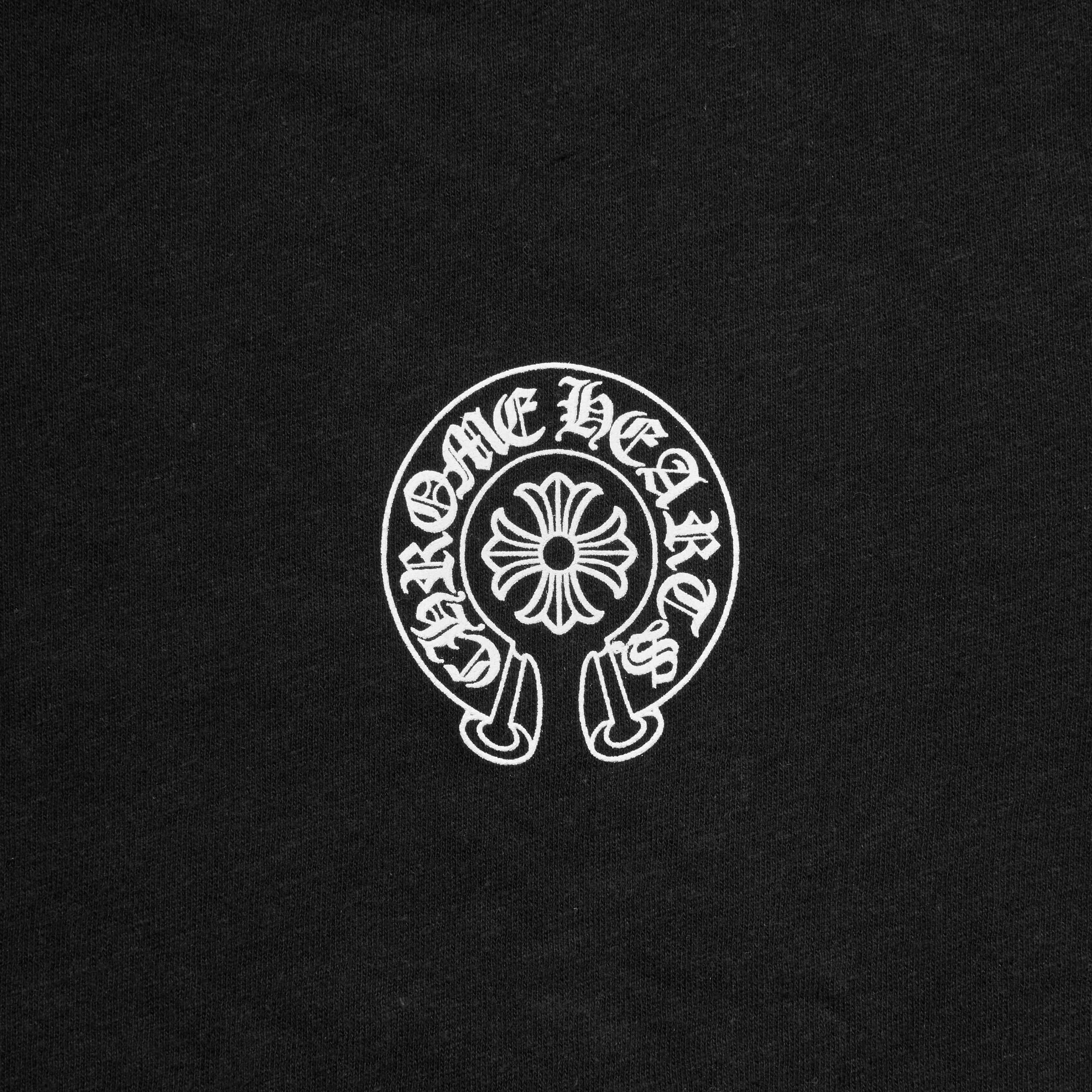 Chrome Hearts CHROME HEARTS Vintage Black Scroll Logo Short Sleeve Size S / US 4 / IT 40 - 5 Thumbnail