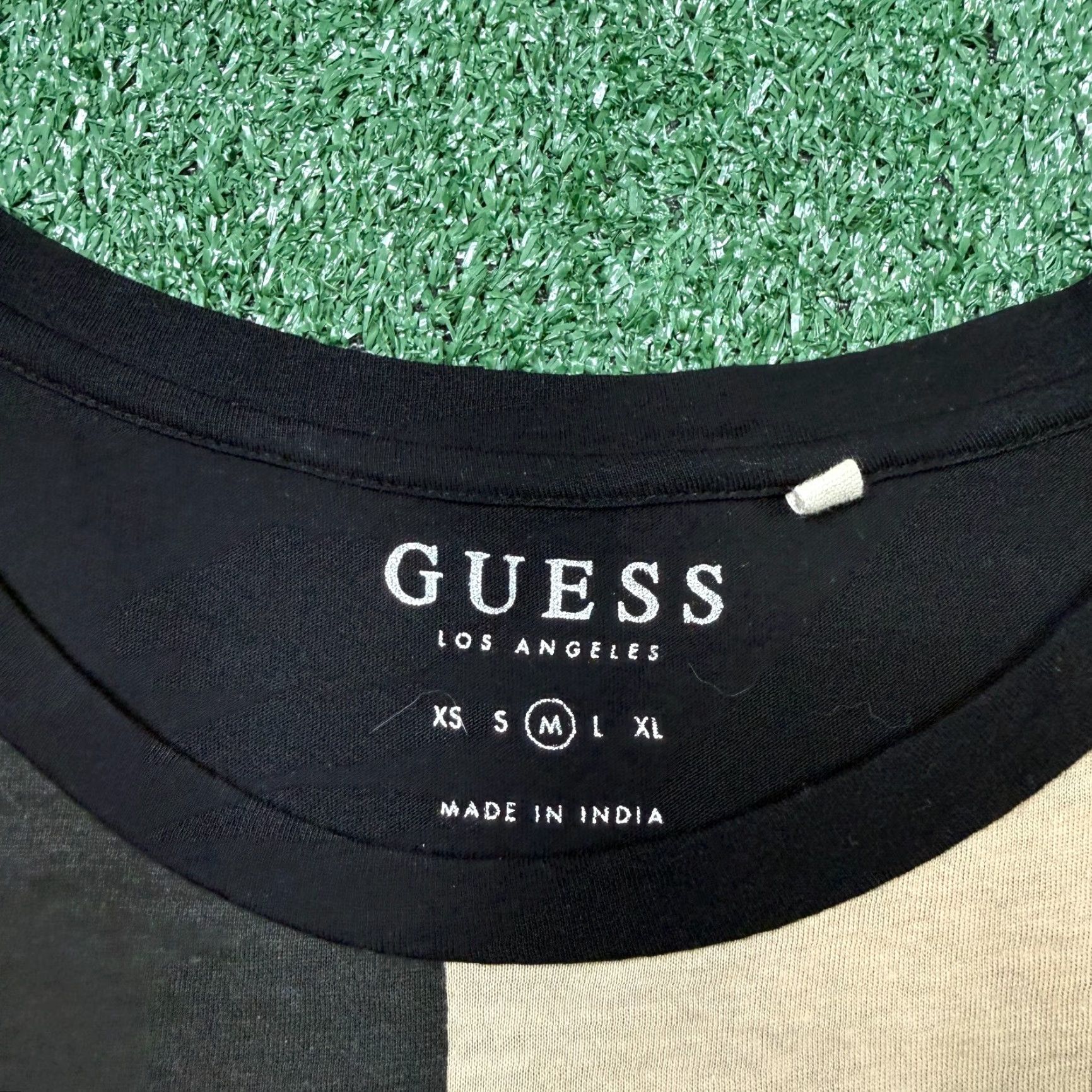 Guess GUESS T Shirt Womens Size M Brown Black Cropped Short Sleeve Crew Neck Basic Cotton Vintage No Size M / US 6-8 / IT 42-44 - 3 Thumbnail
