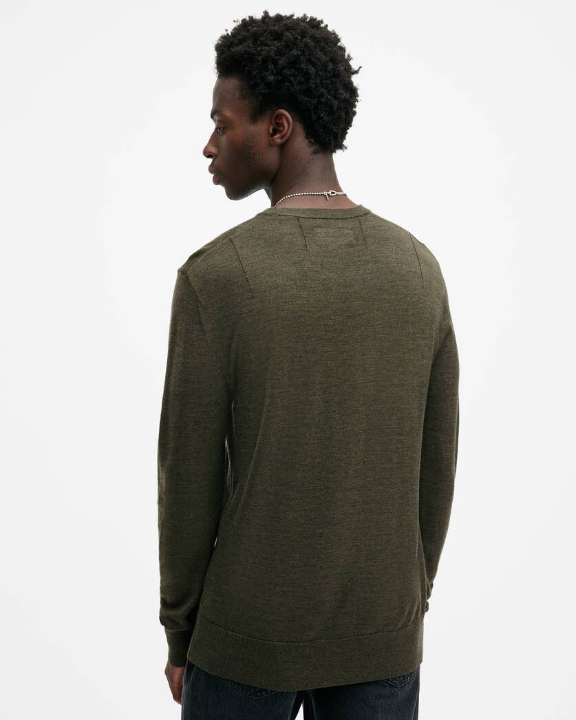 Allsaints AllSaints Mode Merino Crew Neck Ramskull Jumper M Greeb Size US M / EU 48-50 / 2 - 5 Thumbnail