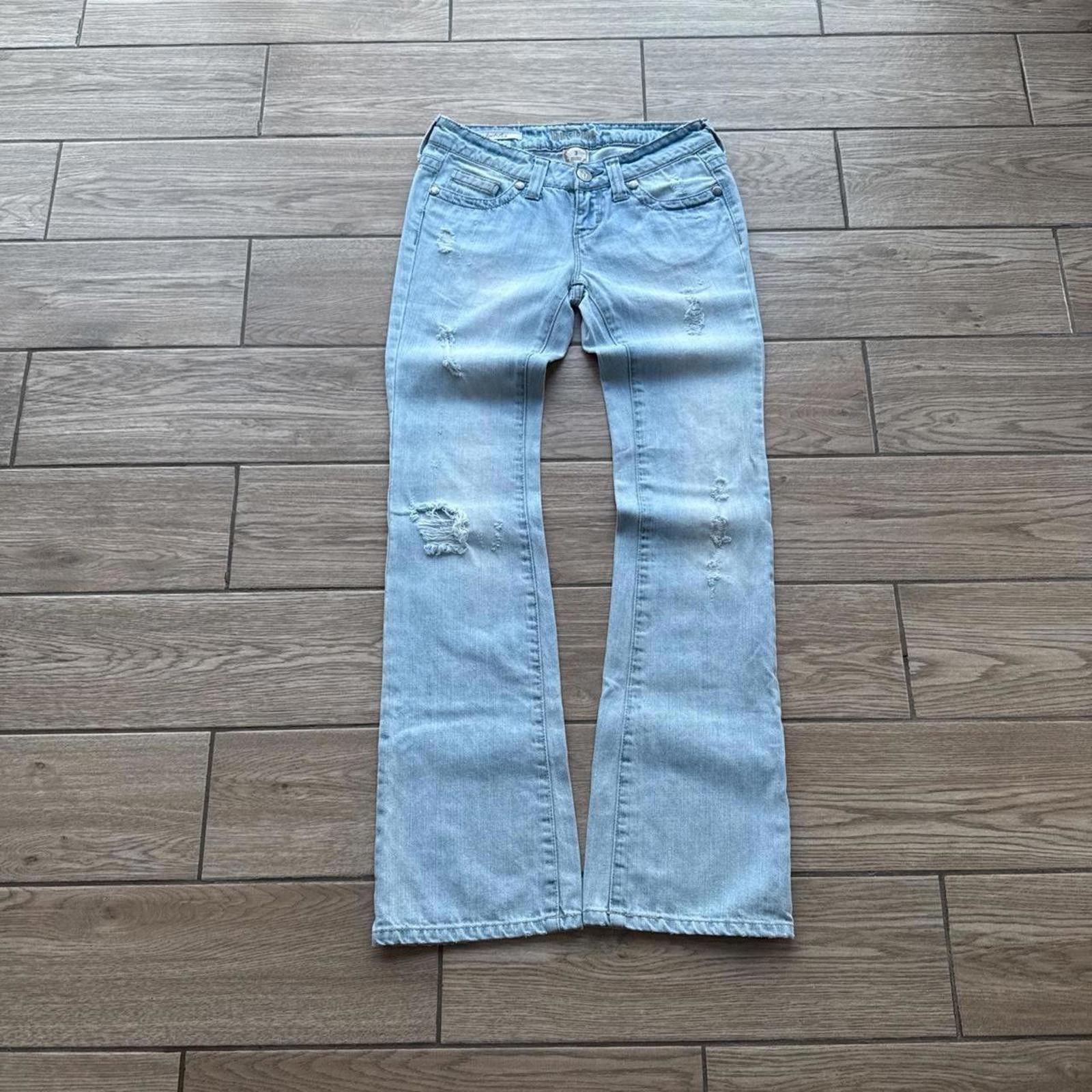 Decree Y2K Decree Boot Cut denim flared 00s jeans Size 27" / US 4 / IT 40 - 2 Thumbnail