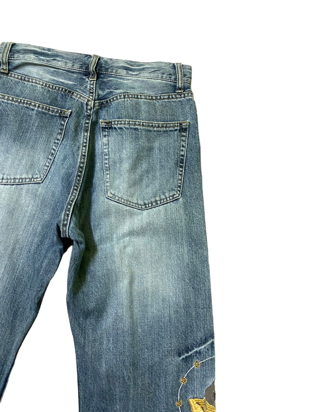 Japanese Brand × Vintage VINTAGE JAPAN DEVILS EMBROIDERED RARE DENIM JEANS Size US 27 - 12 Thumbnail