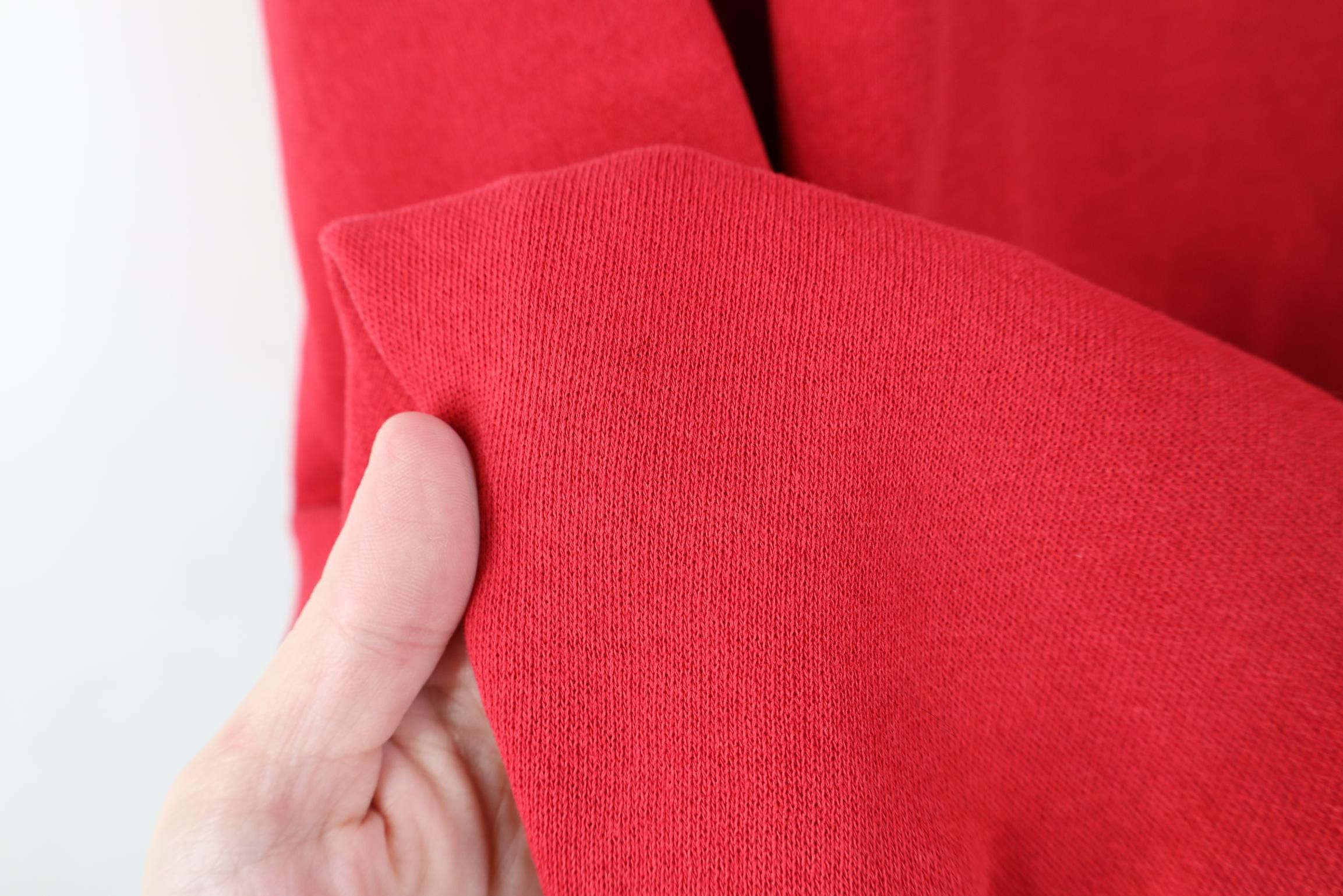 Vintage Vintage 90s Streetwear Blank Crewneck Sweatshirt Cherry Red Size US XL / EU 56 / 4 - 8 Thumbnail