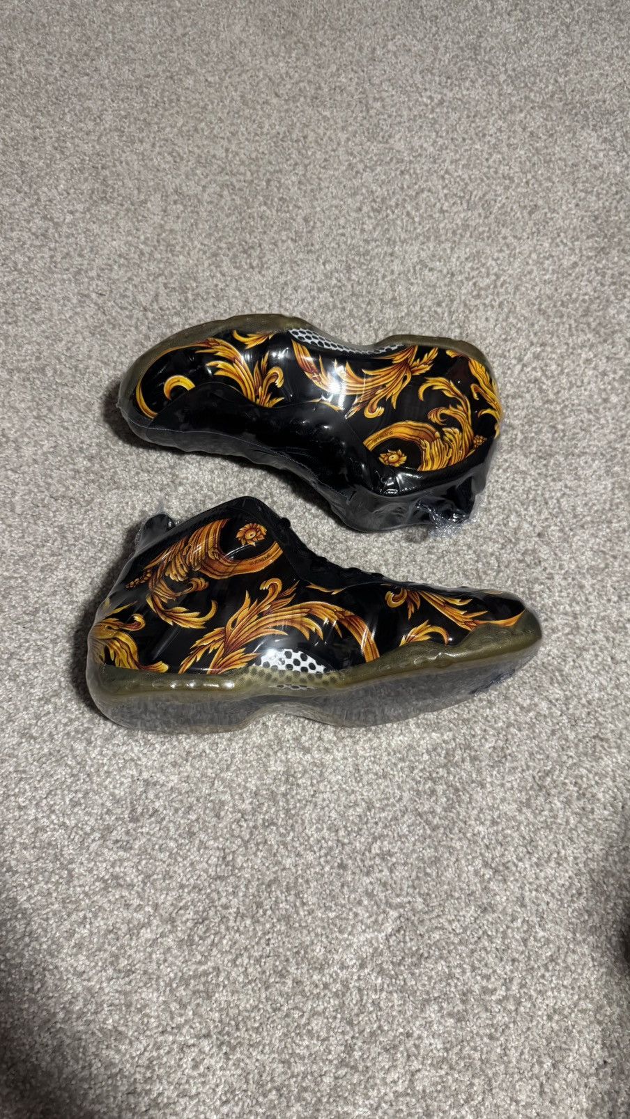 Nike × Supreme SS14 Nike foamposite one supreme Black brand new w/o box Size US 9.5 / EU 42-43 - 3 Thumbnail