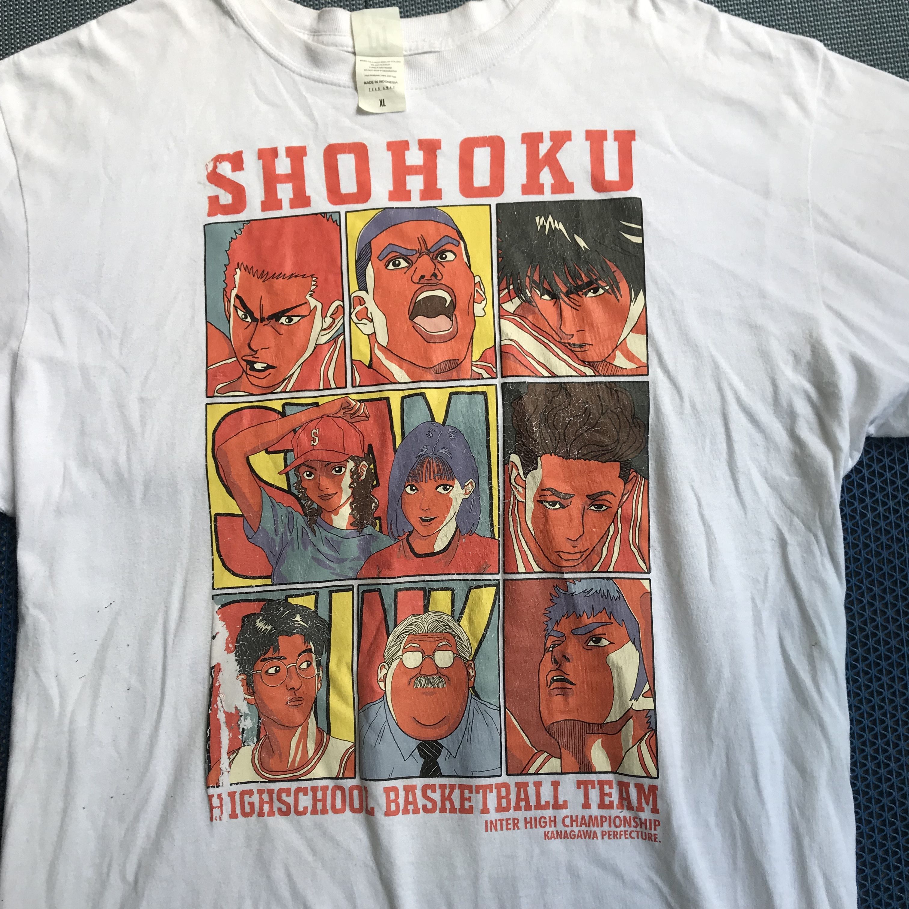 Anime Slam Dunk slamdunk Shohoku Hanamichi Sakuragi iconic TshirT Size US XL / EU 56 / 4 - 3 Thumbnail