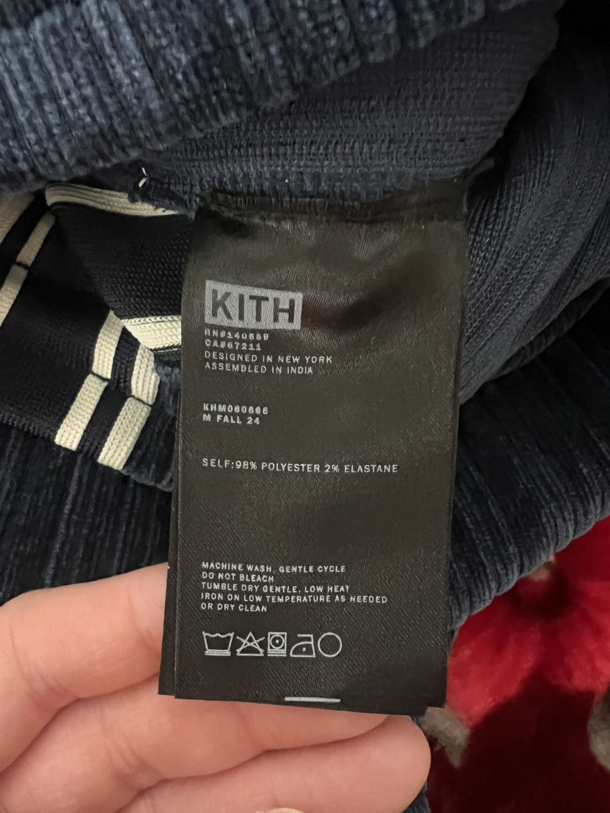 Designer × Kith Kith “Nocturnal” Velvet Cord Damon Track Pant Size XL - New🔥 Size US 36 / EU 52 - 5 Thumbnail
