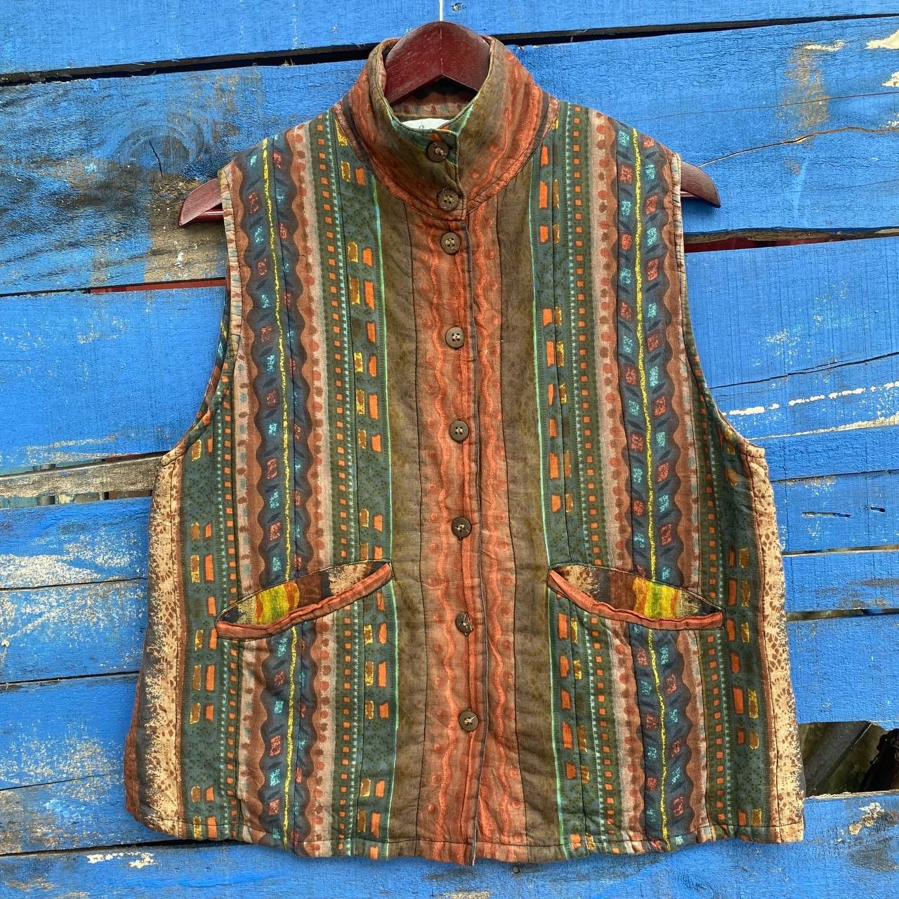 Japanese Brand × Vintage Vintage Navajo Style Vest Size US M / EU 48-50 / 2 - 1 Thumbnail