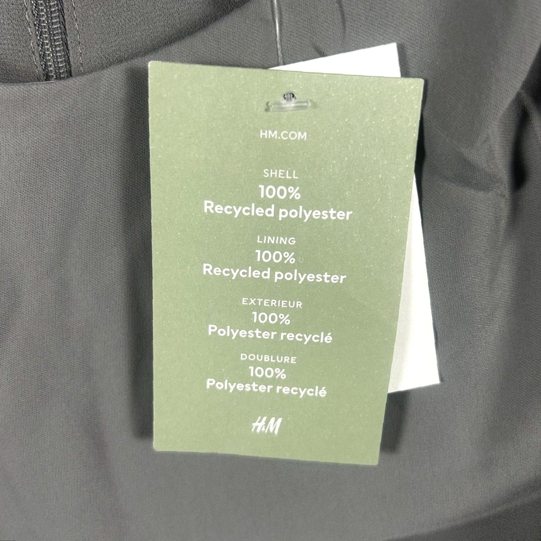 H&M H&M Formal Dress Women S Gray 3/4 Sleeve Knee Length Back Zip NWT Patch Shoulder Blouson Small Size S / US 4 / IT 40 - 7 Thumbnail