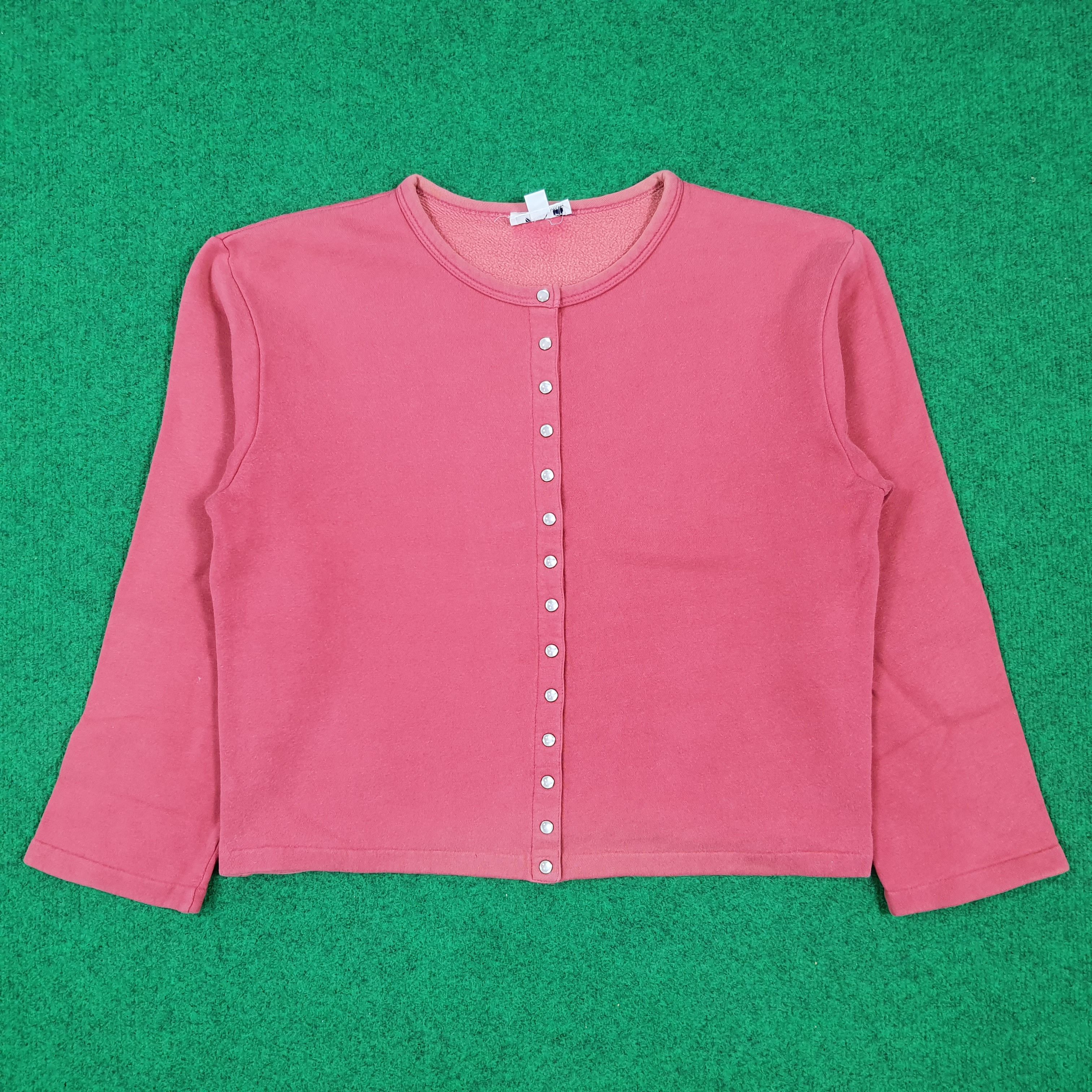 agnes b. Vintage Agnes b. Paris Snap Button Cardigan Sweatshirt E1N4 Size M / US 6-8 / IT 42-44 - 1 Thumbnail