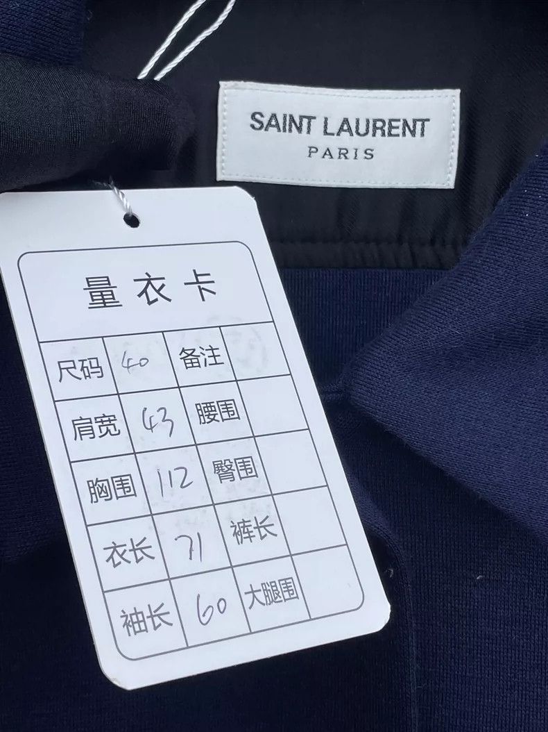 Yves Saint Laurent YSL Saint Laurent Blue Embroidered Jacket- Size S / US 4 / IT 40 - 6 Thumbnail