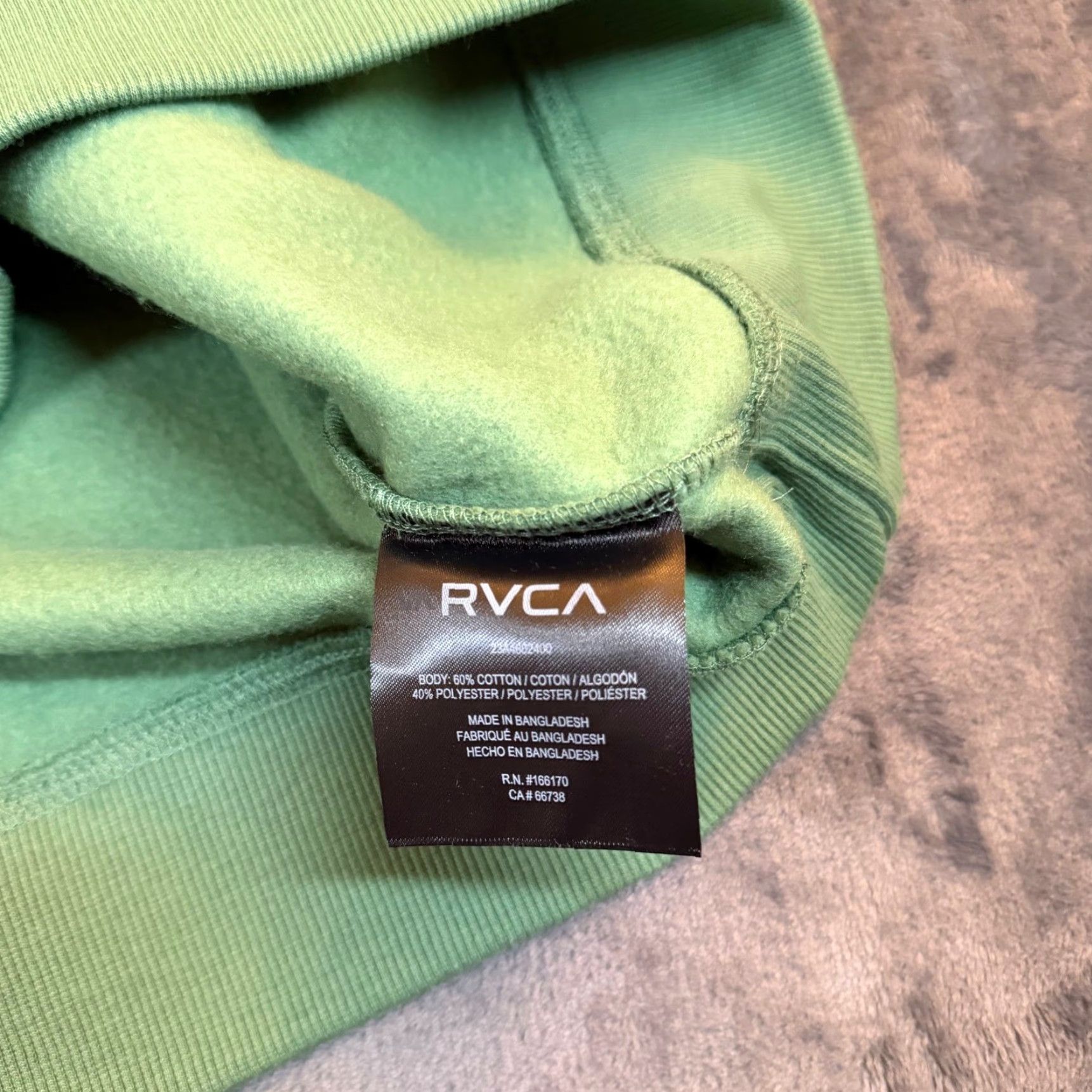 RVCA RVCA Oliver Crew Mens Sweatshirt Forest Green Graphic Logo Fleece Medium NEW Size US M / EU 48-50 / 2 - 5 Thumbnail