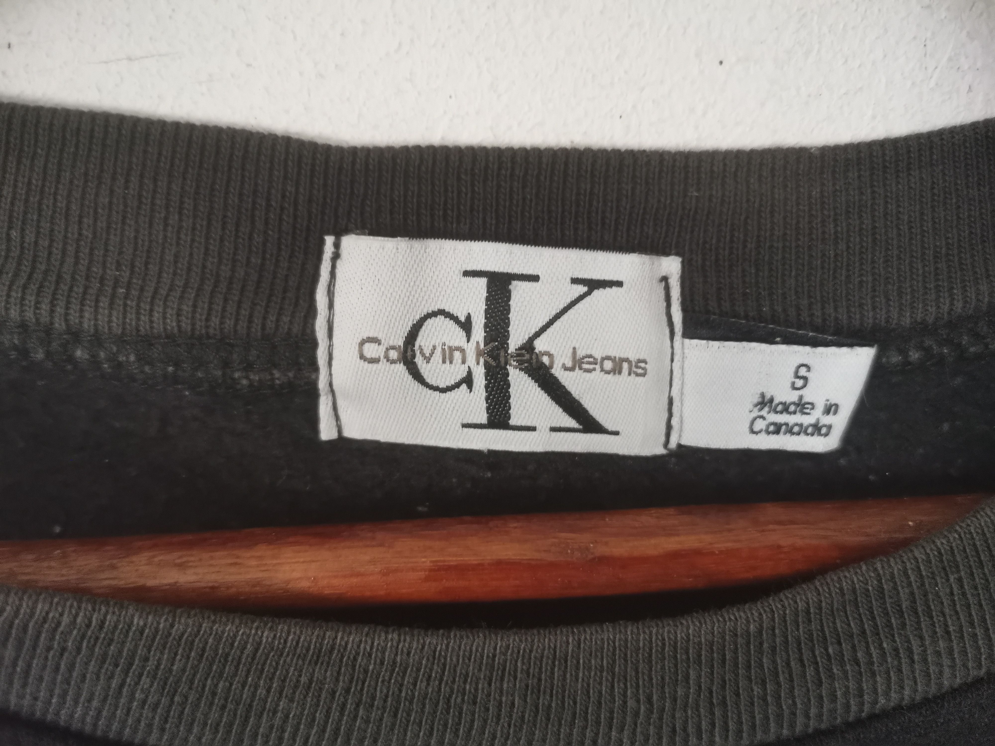 Calvin Klein × Vintage Rare Calvin Klein sweatshirt black colour Size US S / EU 44-46 / 1 - 3 Thumbnail