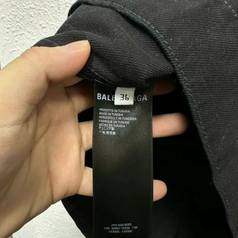 Balenciaga Balenciaga size 36 Crew Denim Jacket Size S / US 4 / IT 40 - 4 Thumbnail