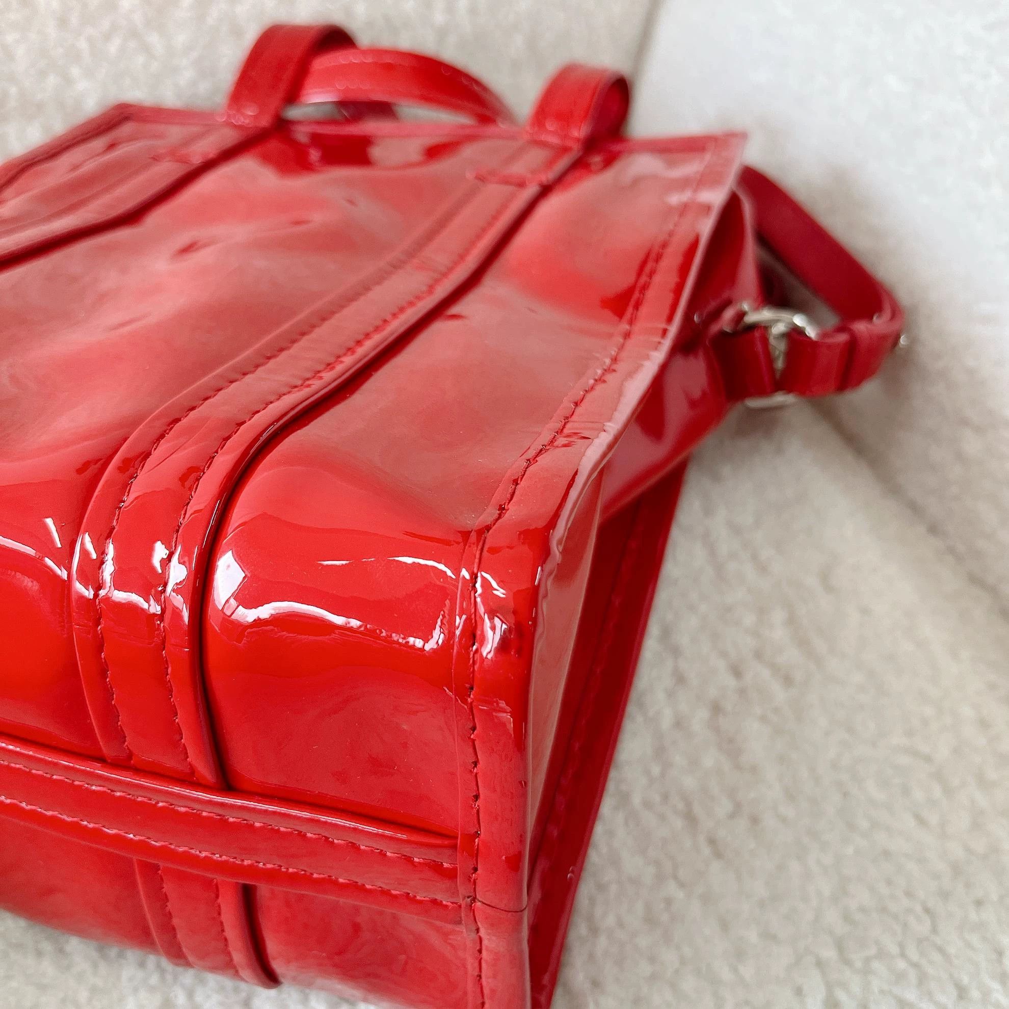 Balenciaga Balenciaga Red Patent Leather Tote Bag Pre-owned Size ONE SIZE - 7 Thumbnail
