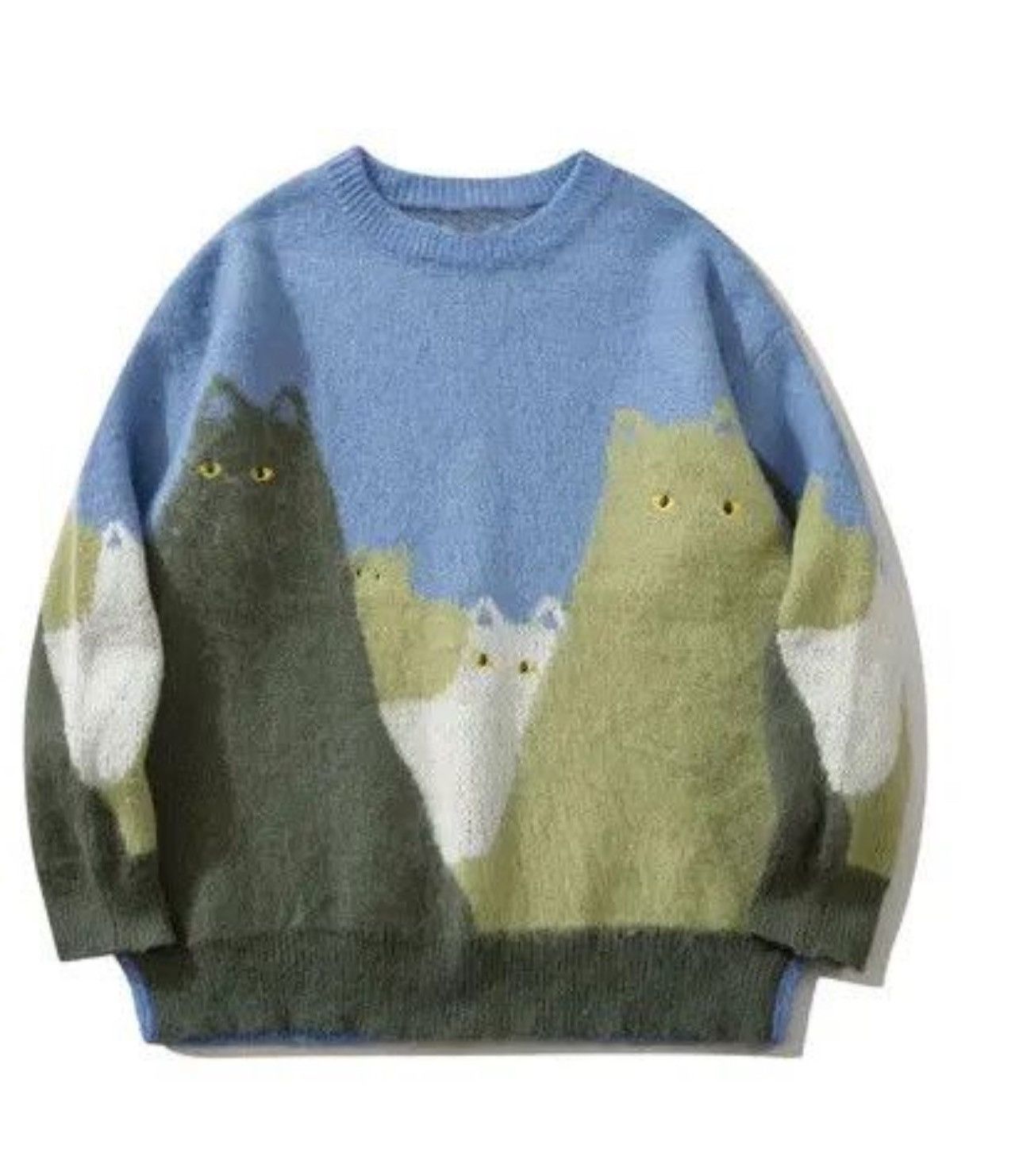 Other Cat Knitted Sweater Oversized Hip Hop Streetwear Size US M / EU 48-50 / 2 - 1 Thumbnail