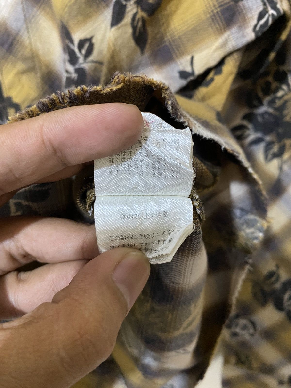Le Grande Bleu (L.G.B.) Vintage Tornado Mart Floral Checkered Button Shirt Size US M / EU 48-50 / 2 - 8 Thumbnail