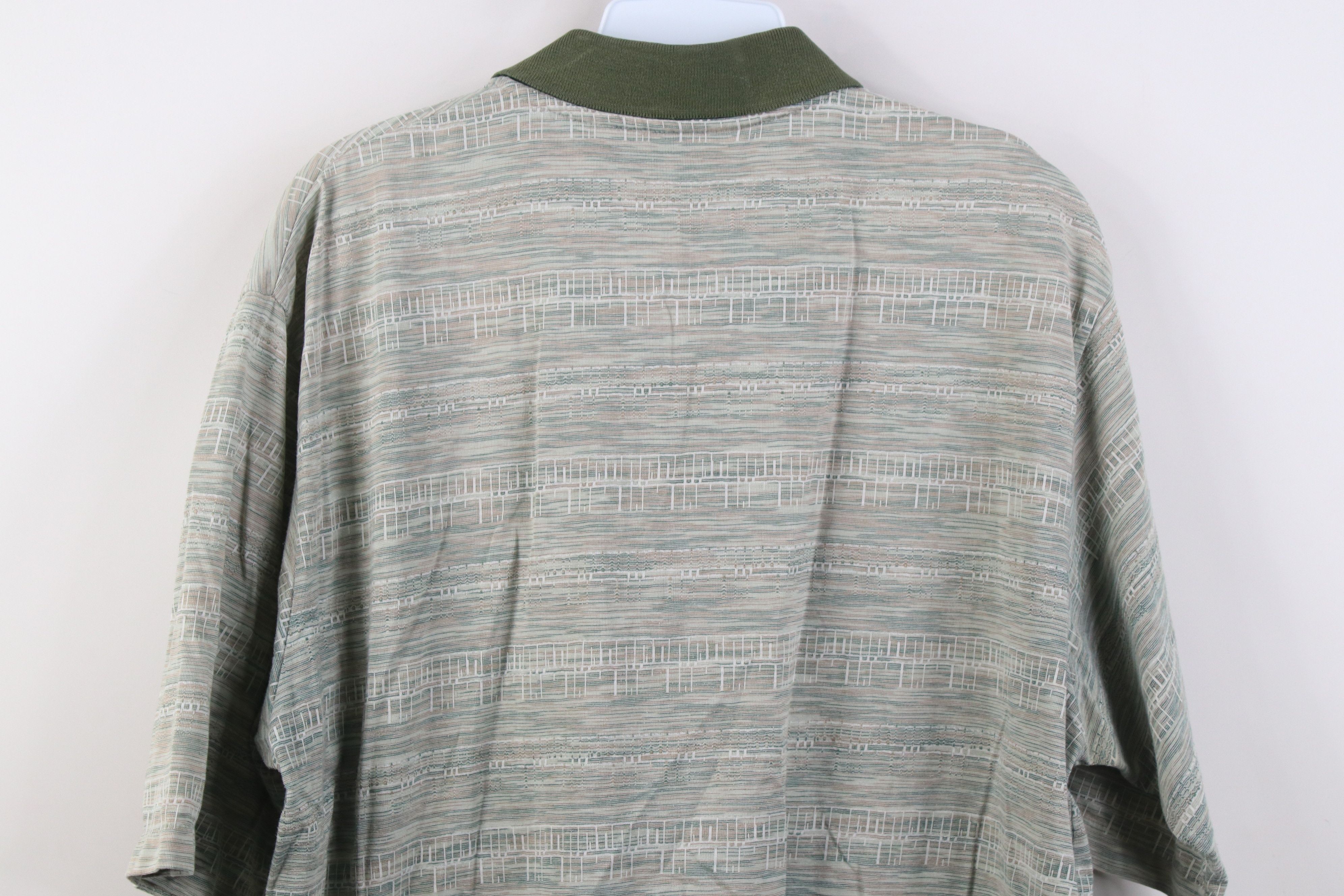 Vintage Vintage 90s Streetwear Striped Knit Collared Golf Polo Shirt Size US L / EU 52-54 / 3 - 11 Thumbnail