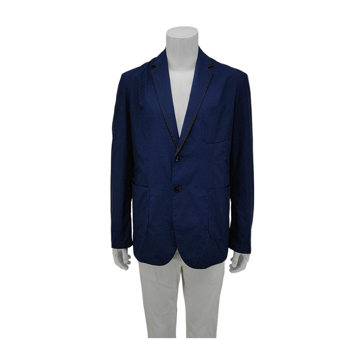 Gucci Gucci Navy Technical Polyester Blazer Size 52 Size US L / EU 52-54 / 3 - 1 Thumbnail