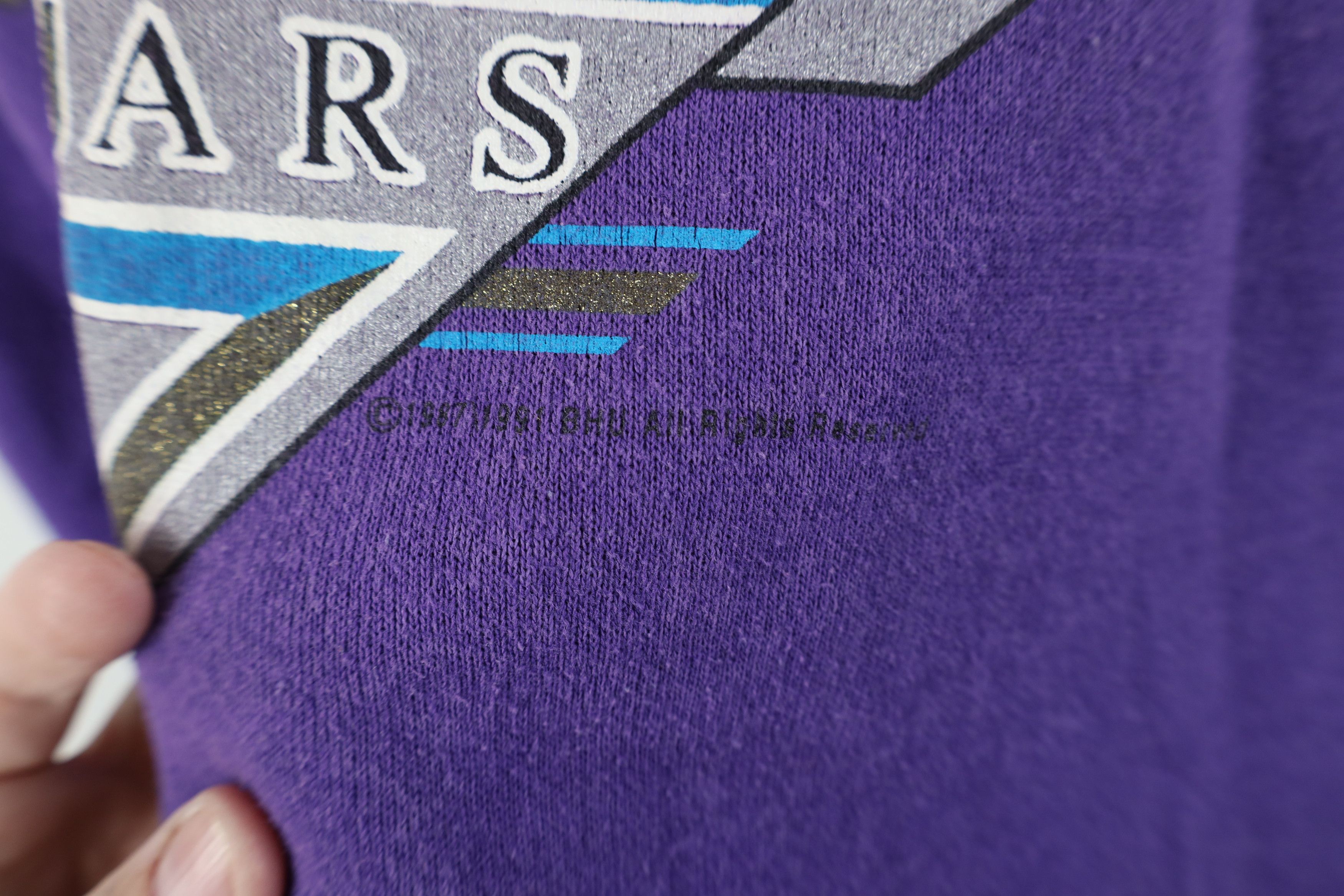 Vintage Vintage 90s Hills University Jaguars Sweatshirt Purple USA Size XL / US 12-14 / IT 48-50 - 5 Thumbnail