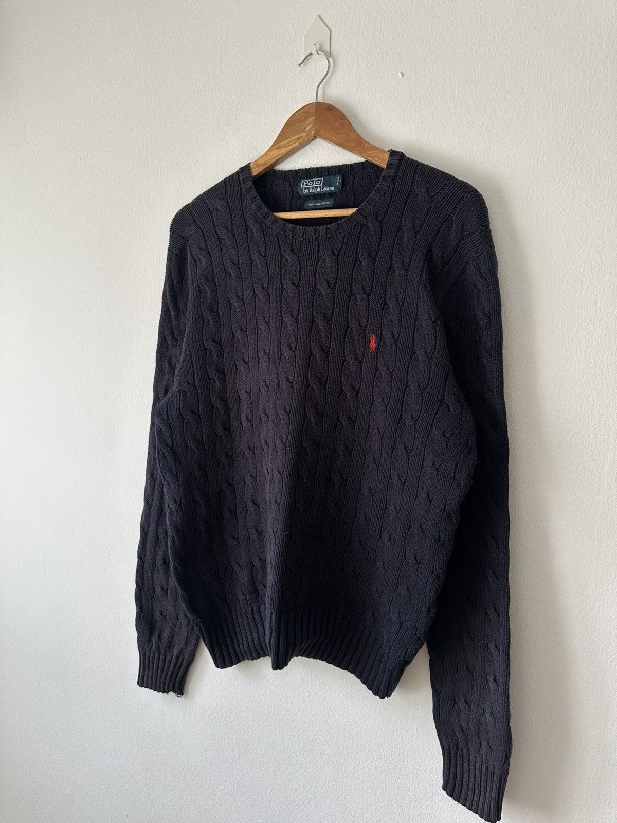 Polo Ralph Lauren Polo Ralph Lauren Cable Knit Small Pony Size US L / EU 52-54 / 3 - 3 Thumbnail
