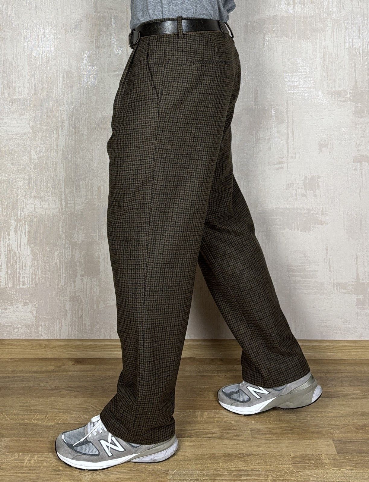 H&M H&M Edition by John Boyega Houndstooth Wool Blend Pants Size US 36 / EU 52 - 6 Thumbnail