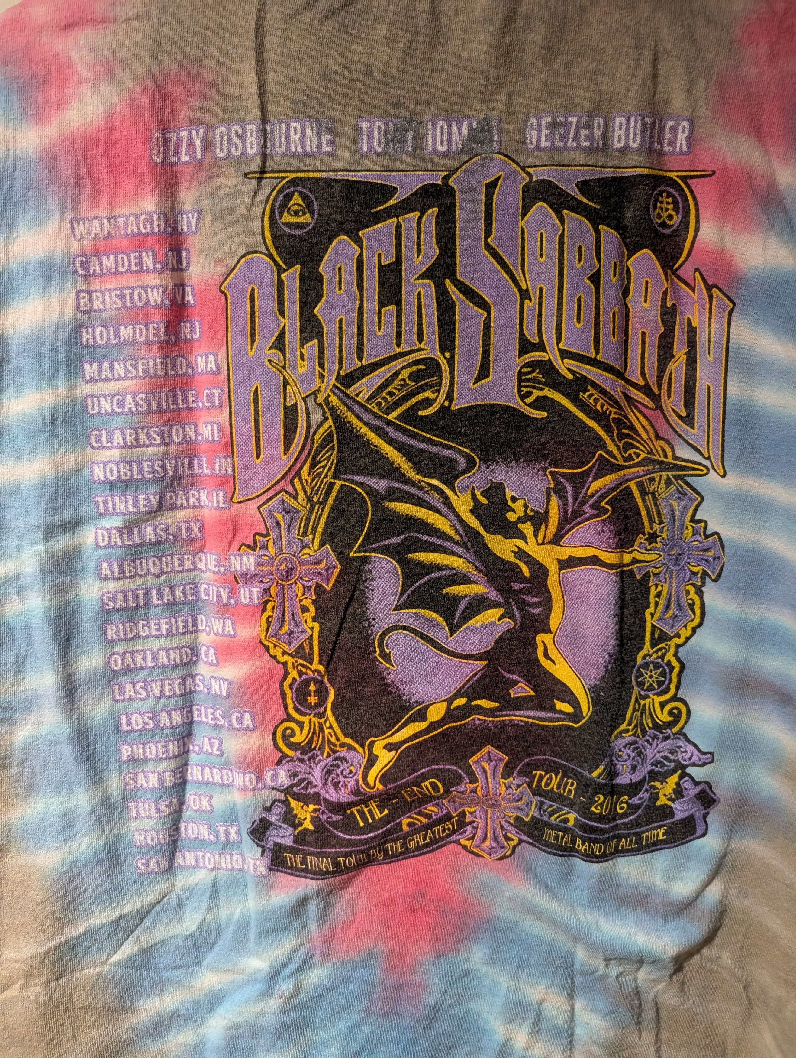 Band Tees Black Sabbath T-Shirt The End Tour 2016 Double Sided Size US XXL / EU 58 / 5 - 10 Thumbnail