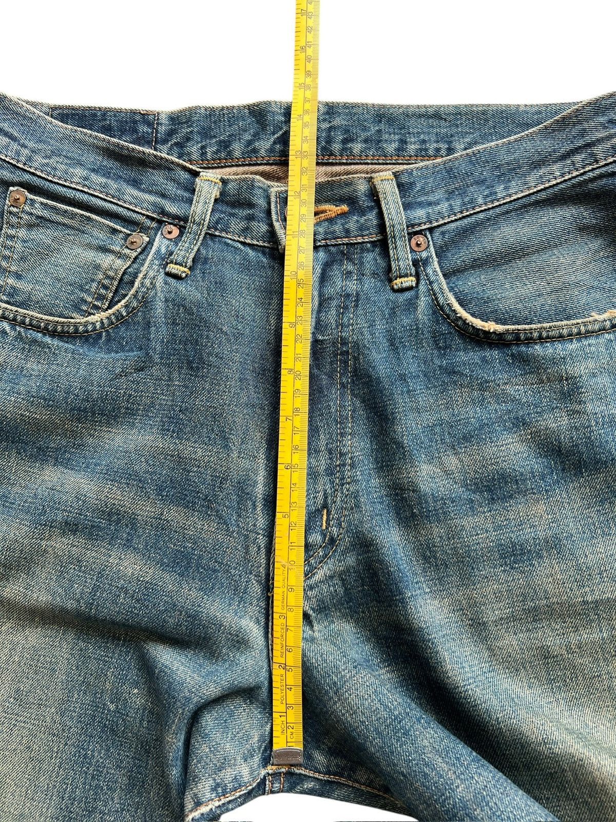 Edwin Vintage Edwin 505 Selvedge MudwashWide Denim Jeans 31x31 Size US 31 - 16 Thumbnail
