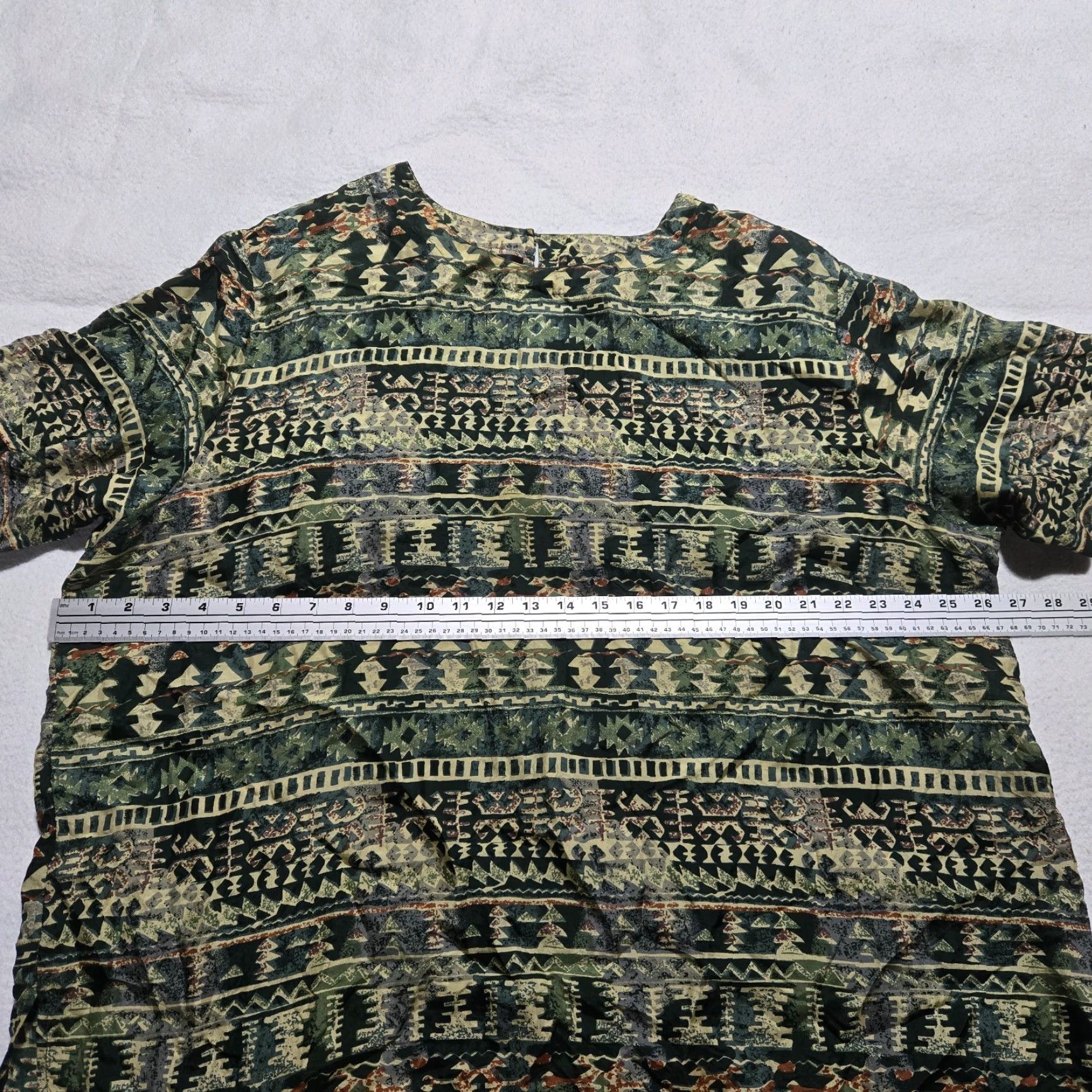 Vintage Stunt Stunt Vintage Silk Blouse Shirt 3X Adult Women's Plus Size Green 100% Silk Blouse Shirt Vintage Size XXL / US 16-18 / IT 52-54 - 3 Thumbnail