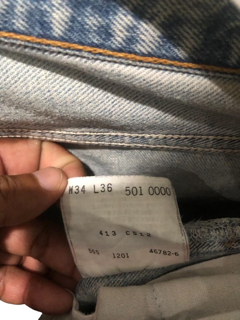 Levi's Vintage Clothing × Vintage Vintage 501 Distressed Levi's Denim. Size US 34 / EU 50 - 8 Thumbnail