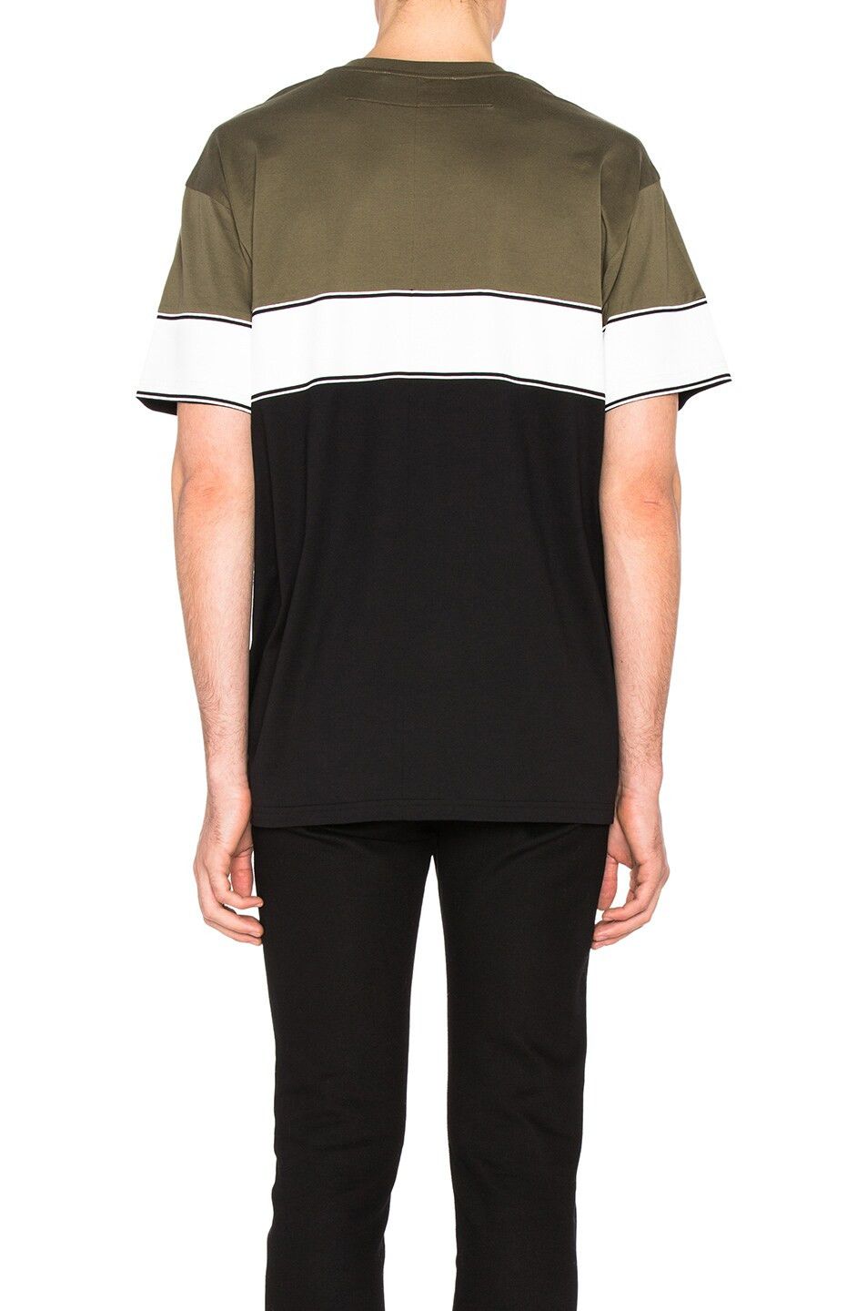 Givenchy Khaki Colourblock Oversized T-Shirt Size US S / EU 44-46 / 1 - 5 Thumbnail