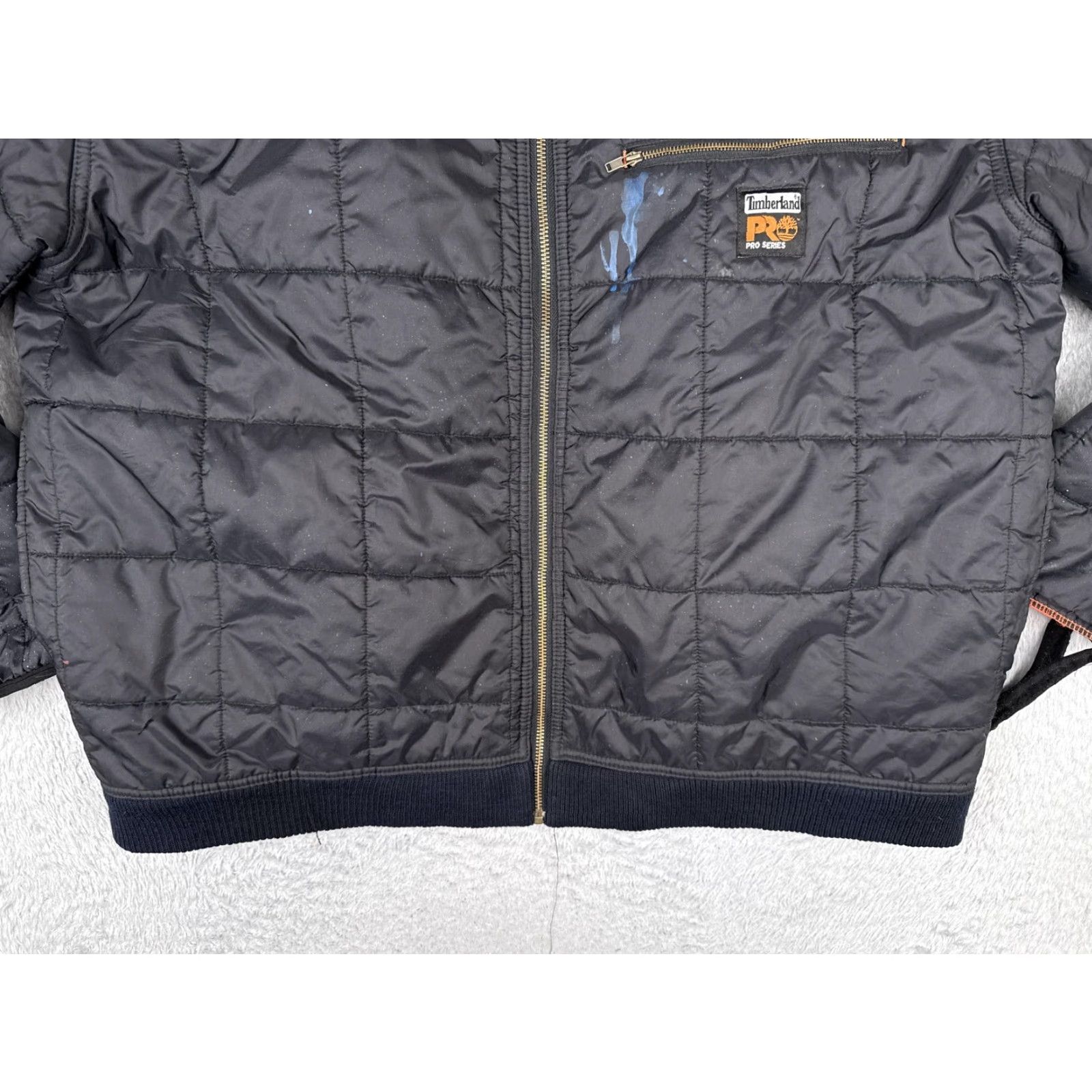 Timberland Timberland PRO Jacket Mens XL Black Quilted Full Zip Insulated Lined Work Bomber Size US XL / EU 56 / 4 - 5 Thumbnail