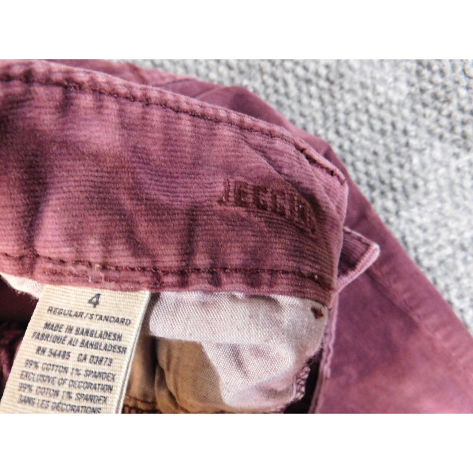 American Eagle Outfitters American Eagle Jeans Jegging Purple Corduroy Retro Stretch Womens Size 4 Regular Side Zipper 29in Inseam Size 30" / US 8 / IT 44 - 4 Thumbnail