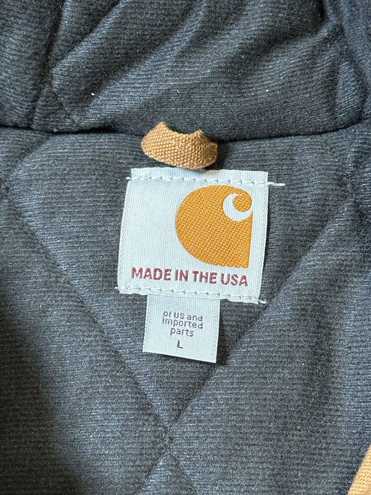 Carhartt × Vintage Vintage Carhartt Quick Duck Mens Large Canvas Beige Jacket Size US L / EU 52-54 / 3 - 2 Thumbnail