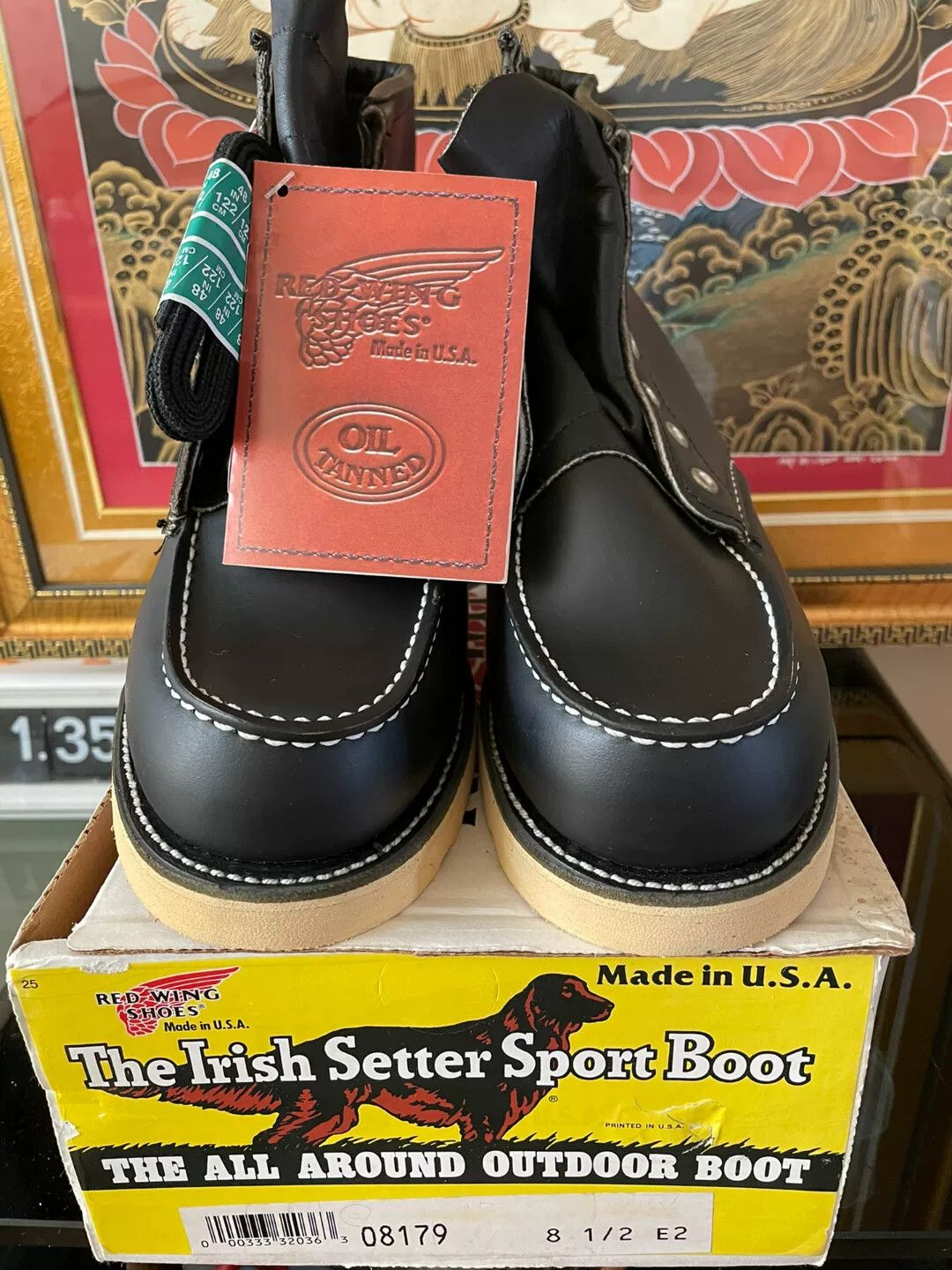 Leather × Red Wing Vintage 90s Red Wing USA 8179 moc toe s | Grailed