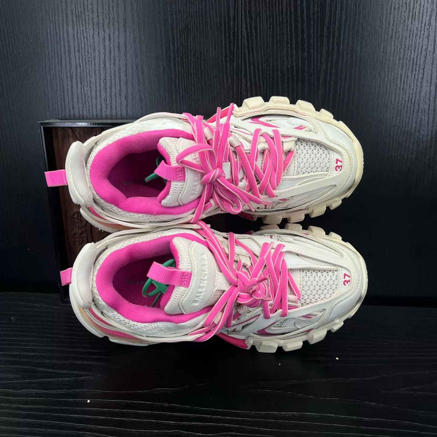 Balenciaga Balenciaga Track White & Pink Women's Size 37 Sneakers Size US 7 / IT 37 - 3 Thumbnail