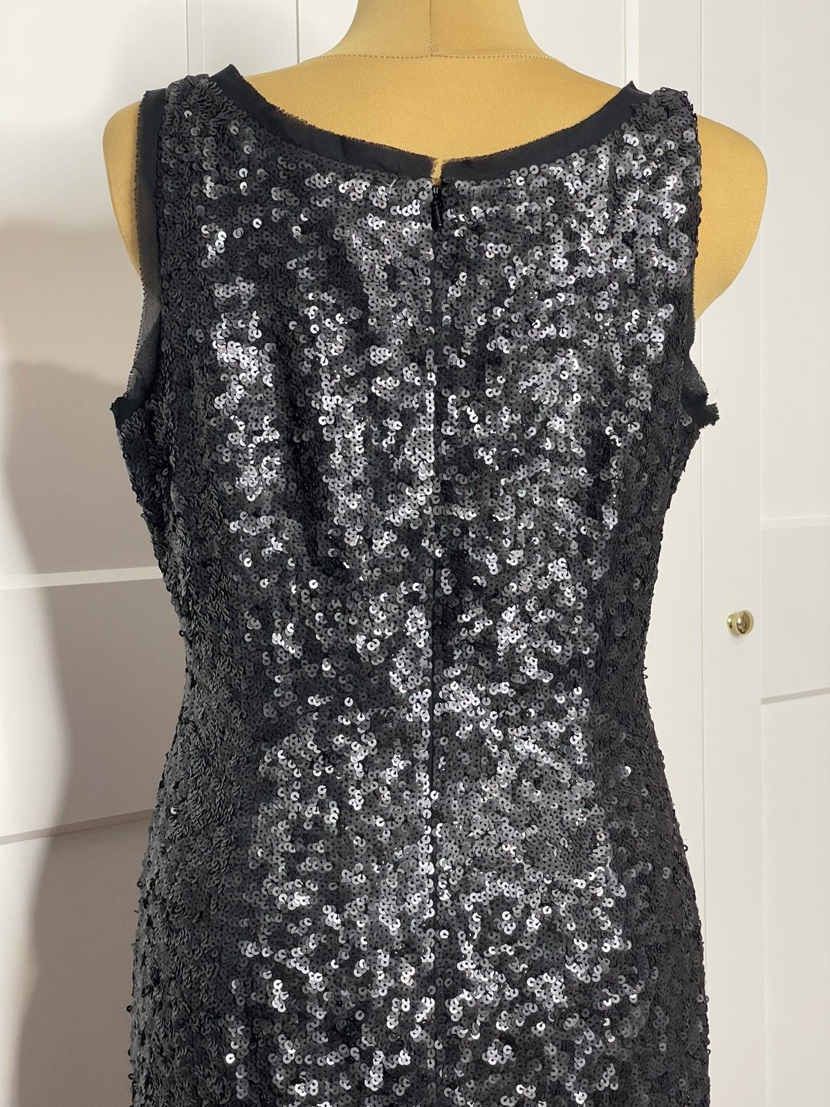 Talbots Black silk dress with sequins Size L / US 10 / IT 46 - 8 Thumbnail